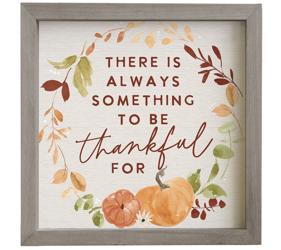 Sincere Surroundings 10" Thankful For Pumpkinsramed Art