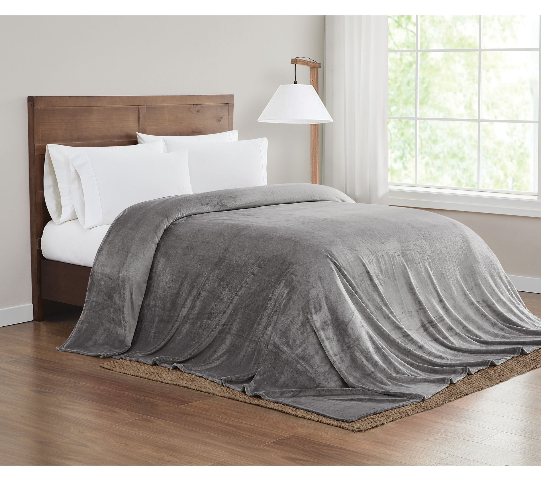 Truly Soft 110"x120" Velvet Plush Family Blanket