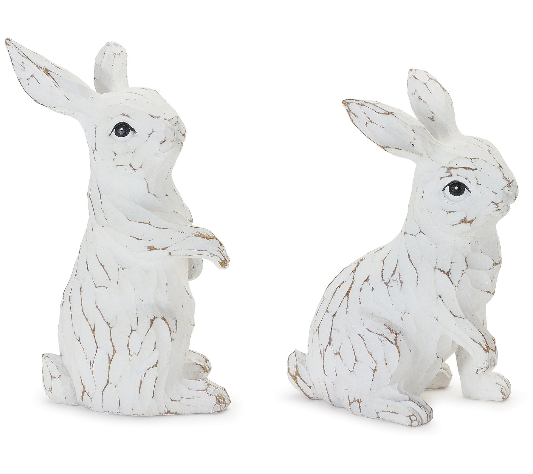 Melrose Carved Bunny Figurine (Set of 2)
