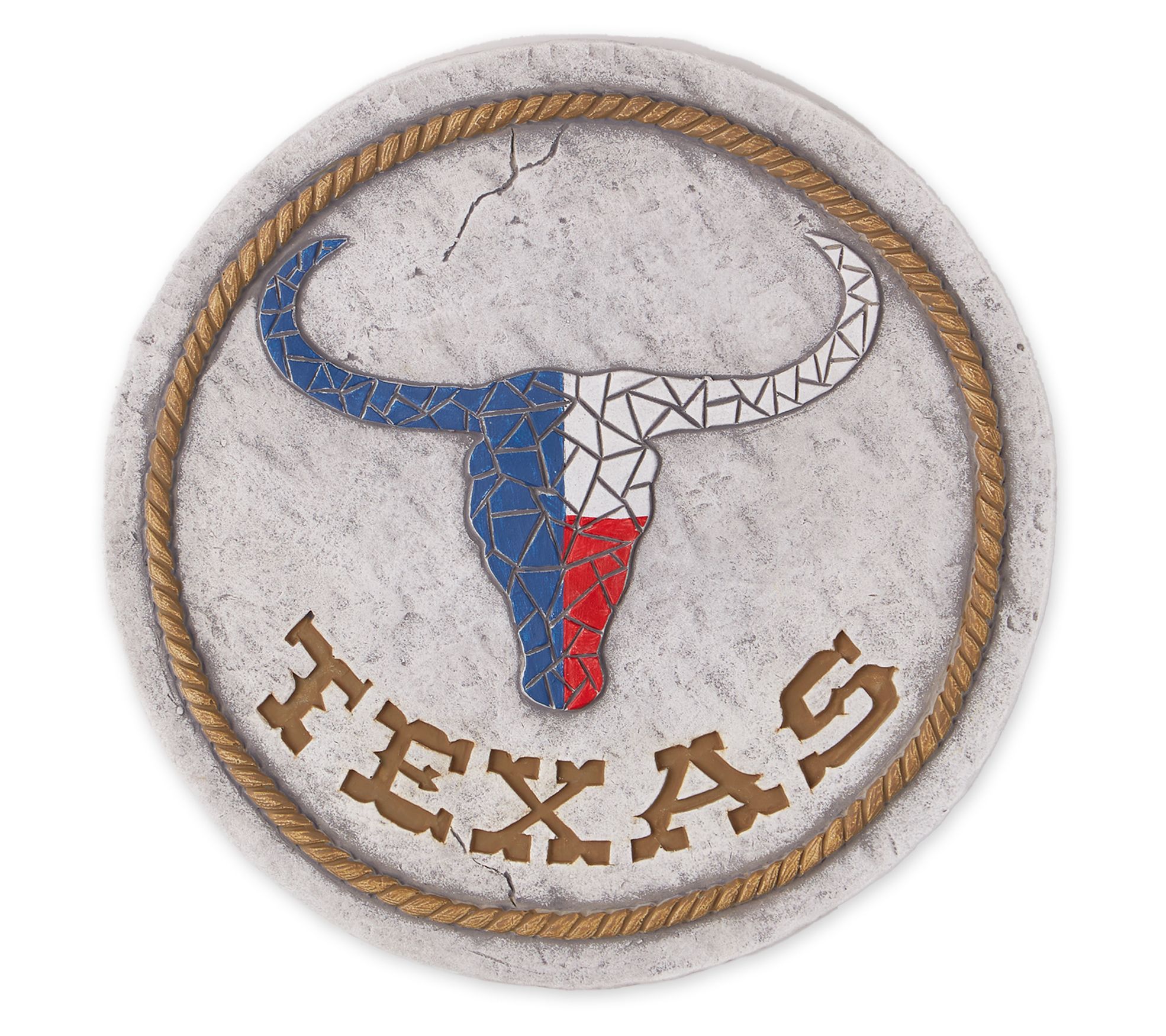 Zingz & Things Texas Proud Stepping Stone - Lon ghorn Flag