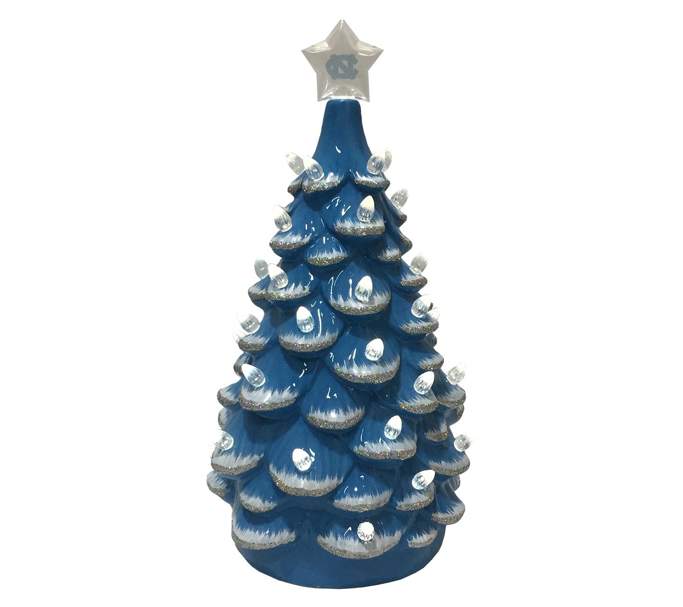Santa's Workshop 14" Collegiate Light Up Ceramic Tree
