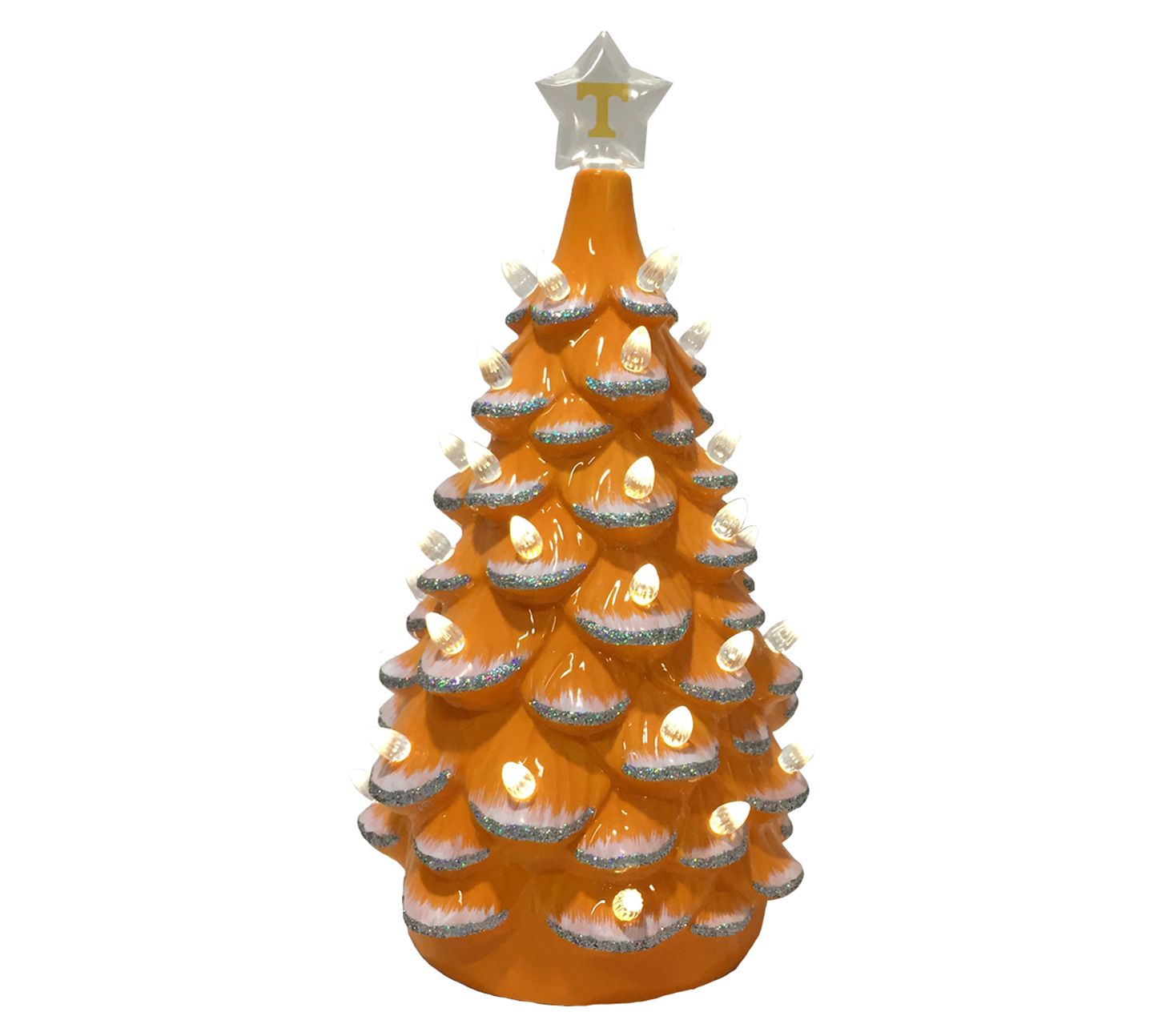 Santa's Workshop 14" Collegiate Light Up Ceramic Tree