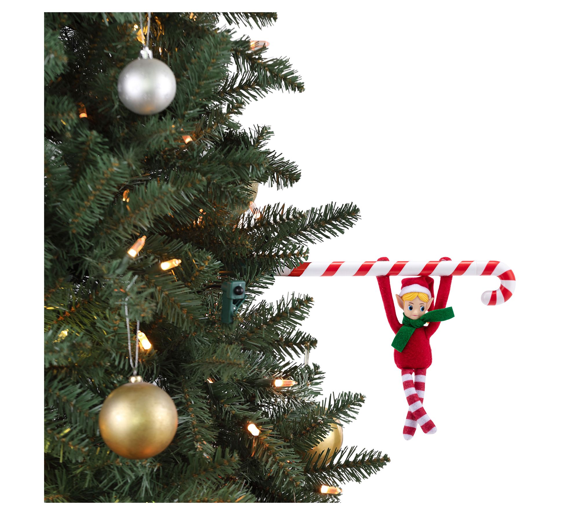 Mr. Christmas 6 in. Animated Candy Cane Elf Acrobat