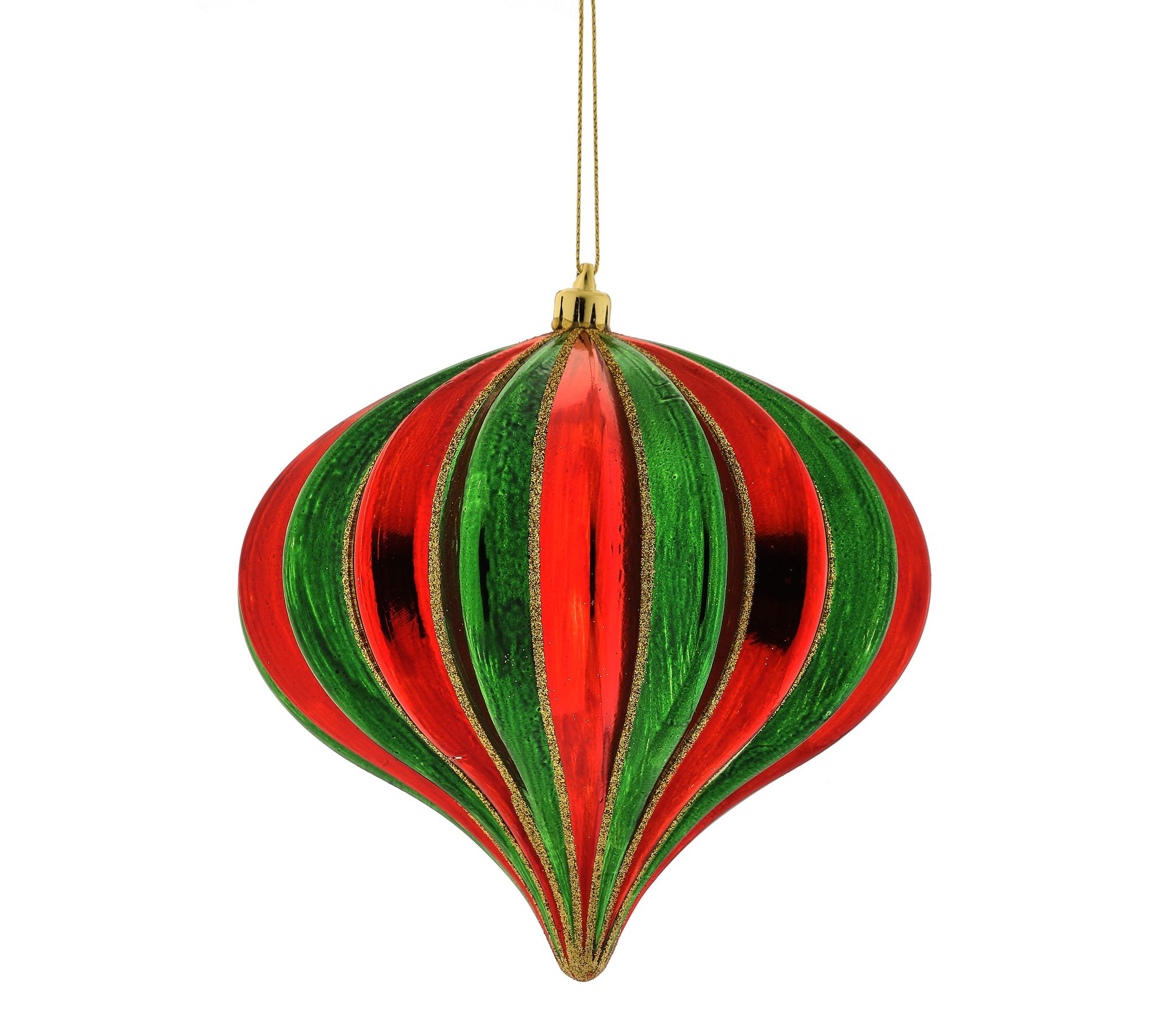 5.5"  Kismet Stripe Ornament Box of 2 By Valerie