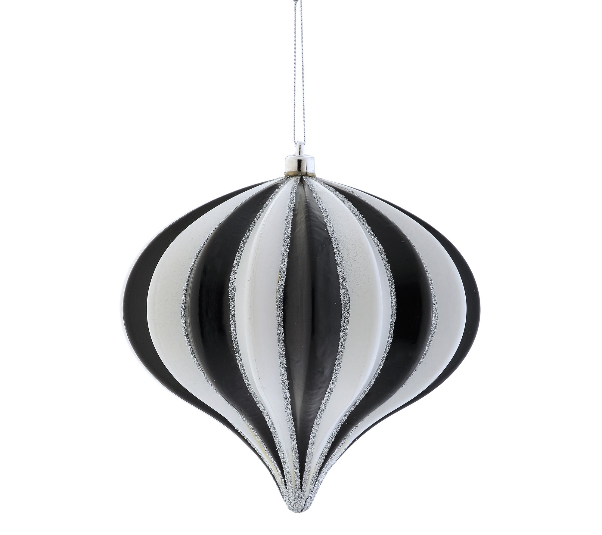5.5"  Kismet Stripe Ornament Box of 2 By Valerie