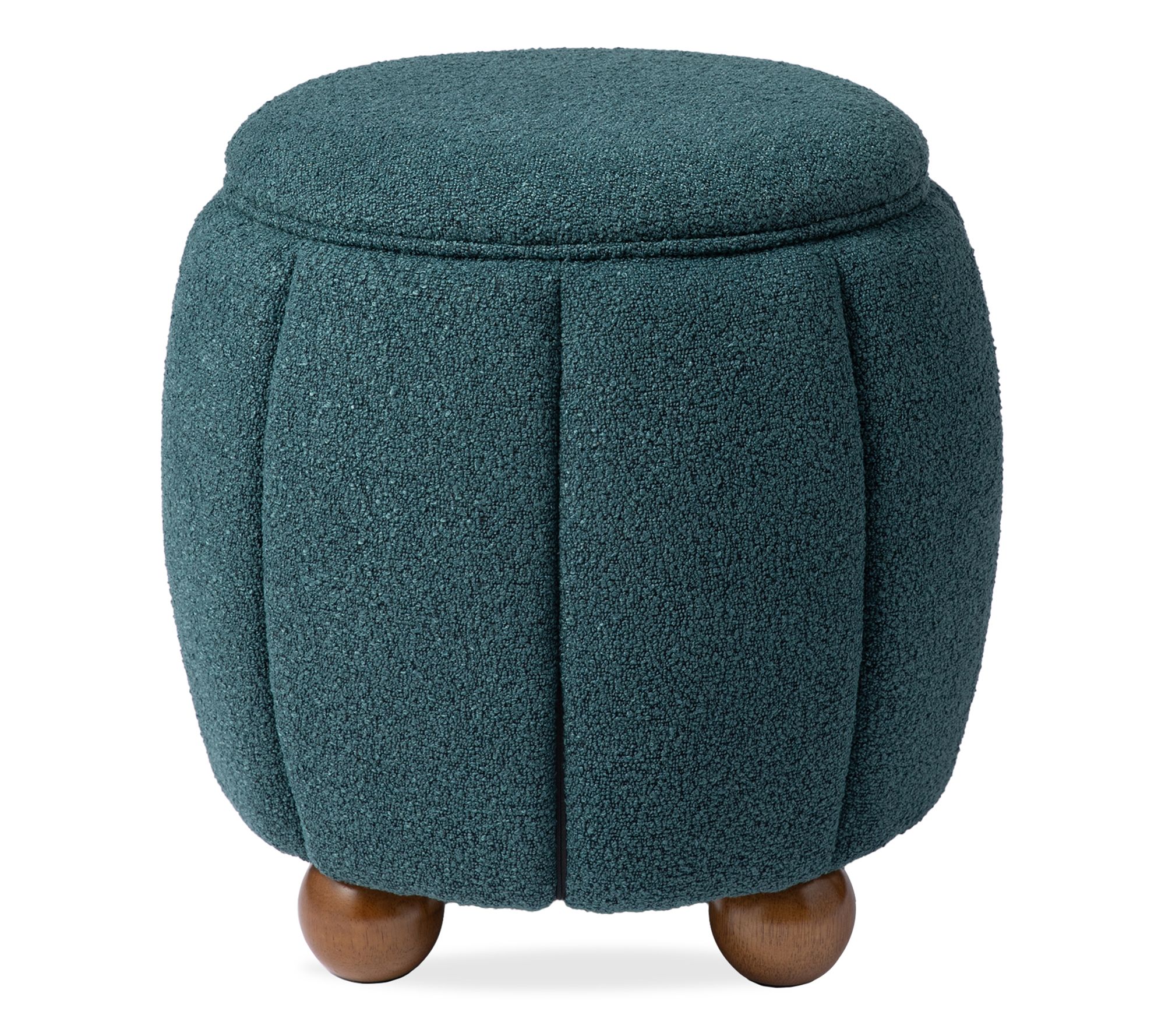 Glitzhome Boucle Upholstered Storage Ottoman and Accent Stool