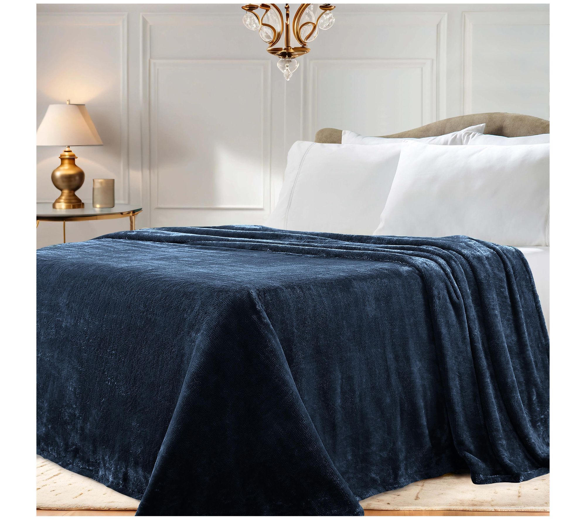 Superior Solid Fleece Medium Weight Fluffy SoftBlanket Throw
