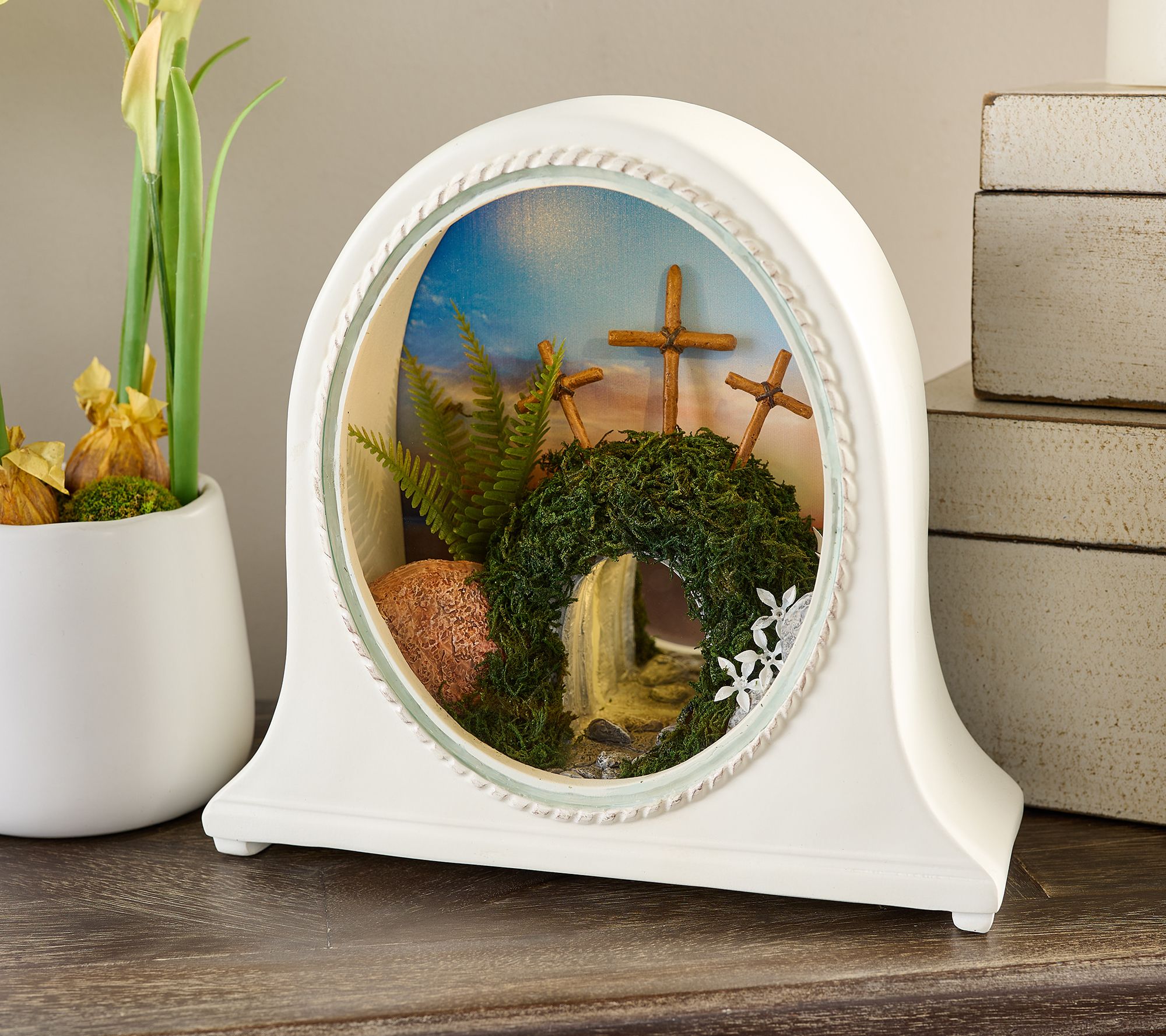 "As Is" 9" Illuminated Resurrection Garden by Valerie