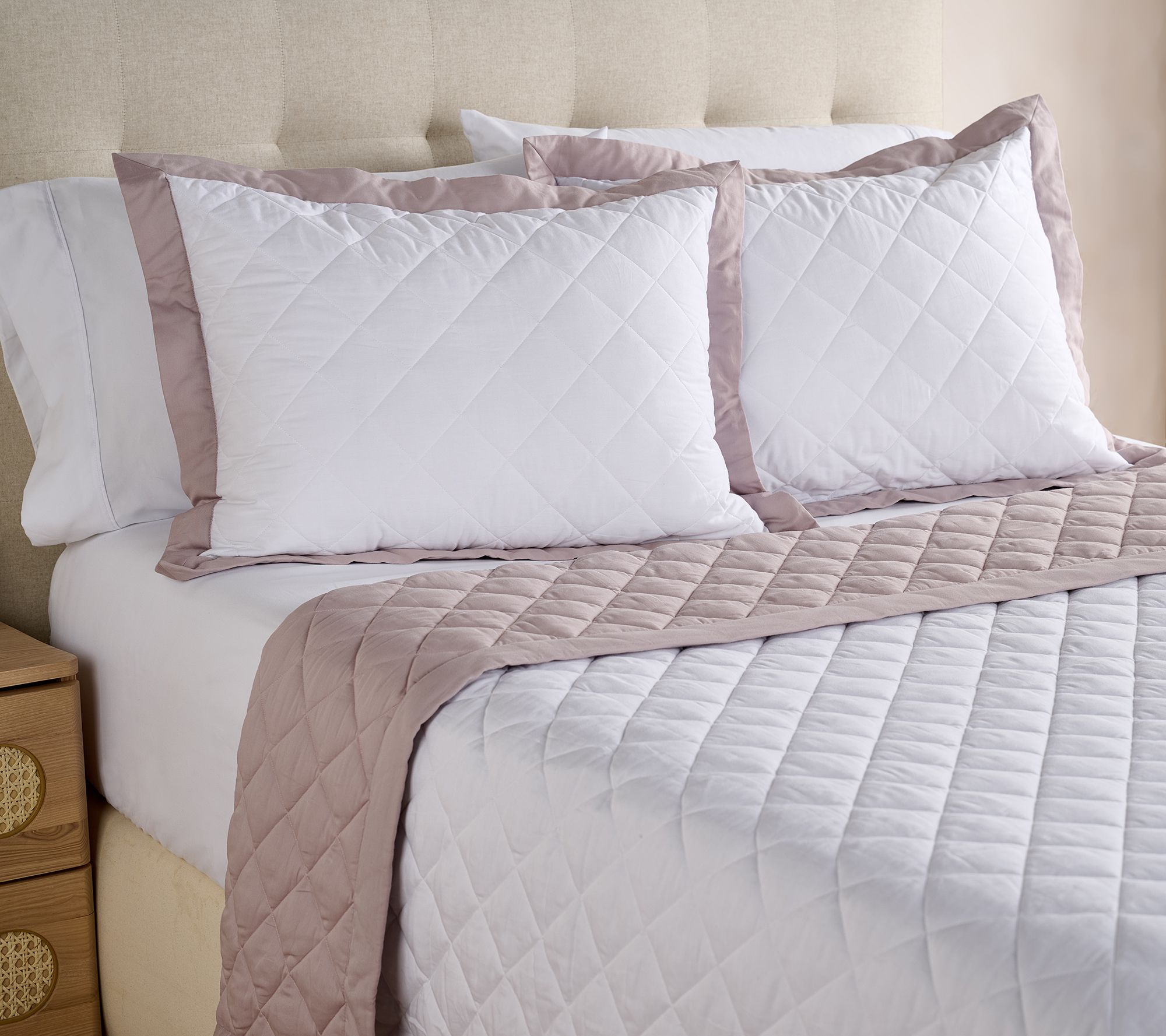 W by Wamsutta Reversible Down Alt Blanket & Sham Set- King