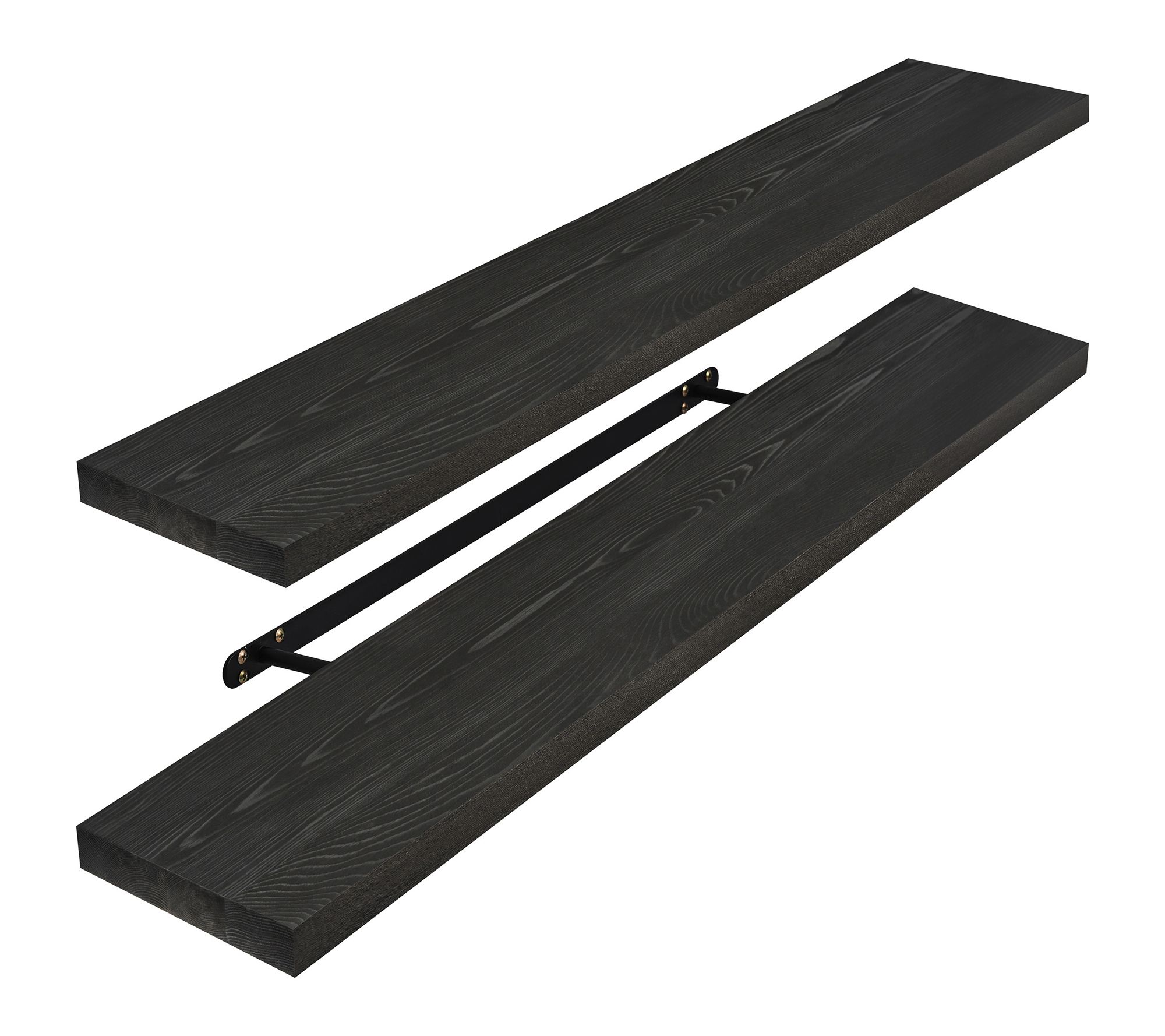 Sorbus Wood Floating Shelves for Wall - 35" Solid Wood 2Pcs