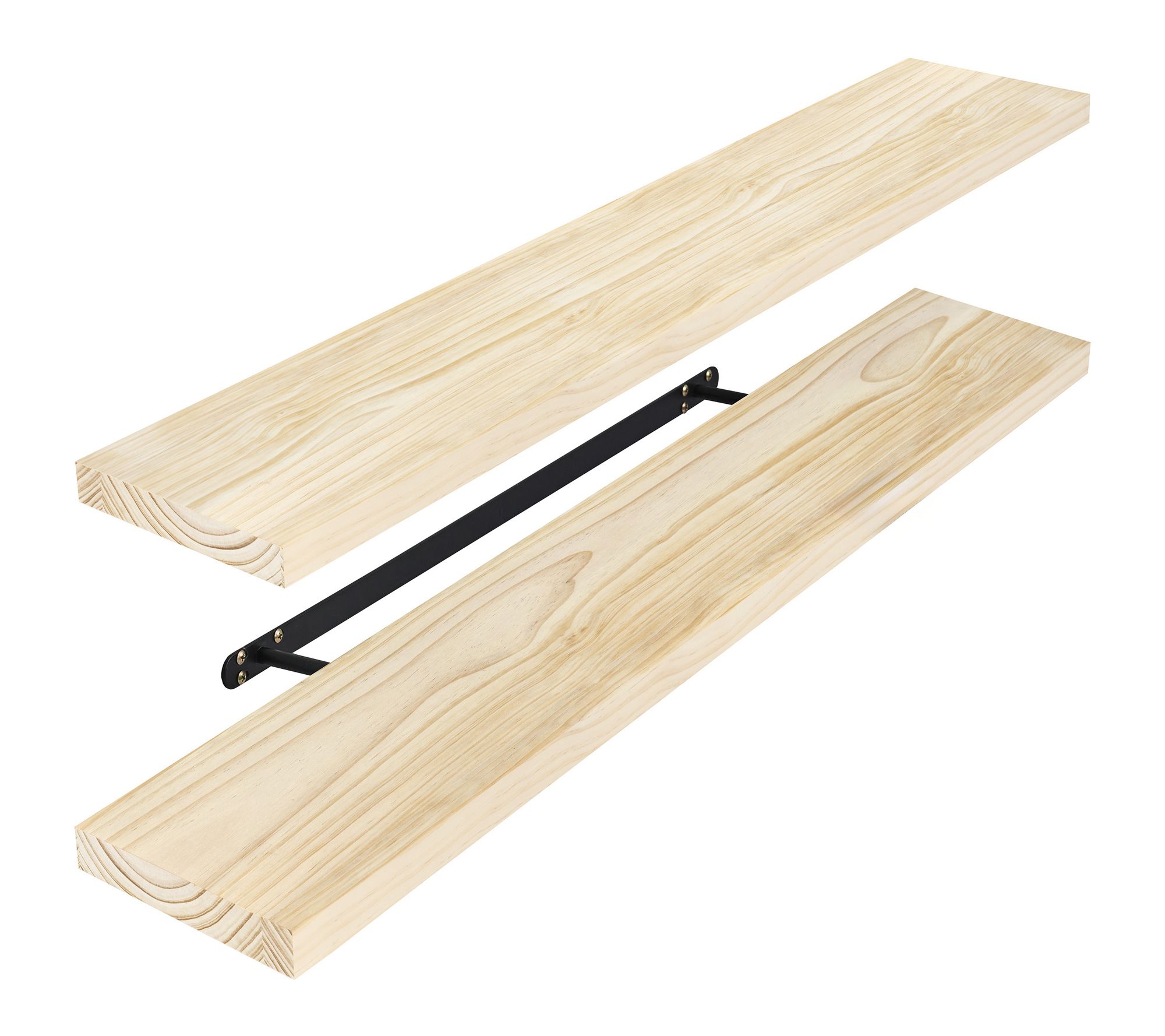 Sorbus Wood Floating Shelves for Wall - 35" Solid Wood 2Pcs