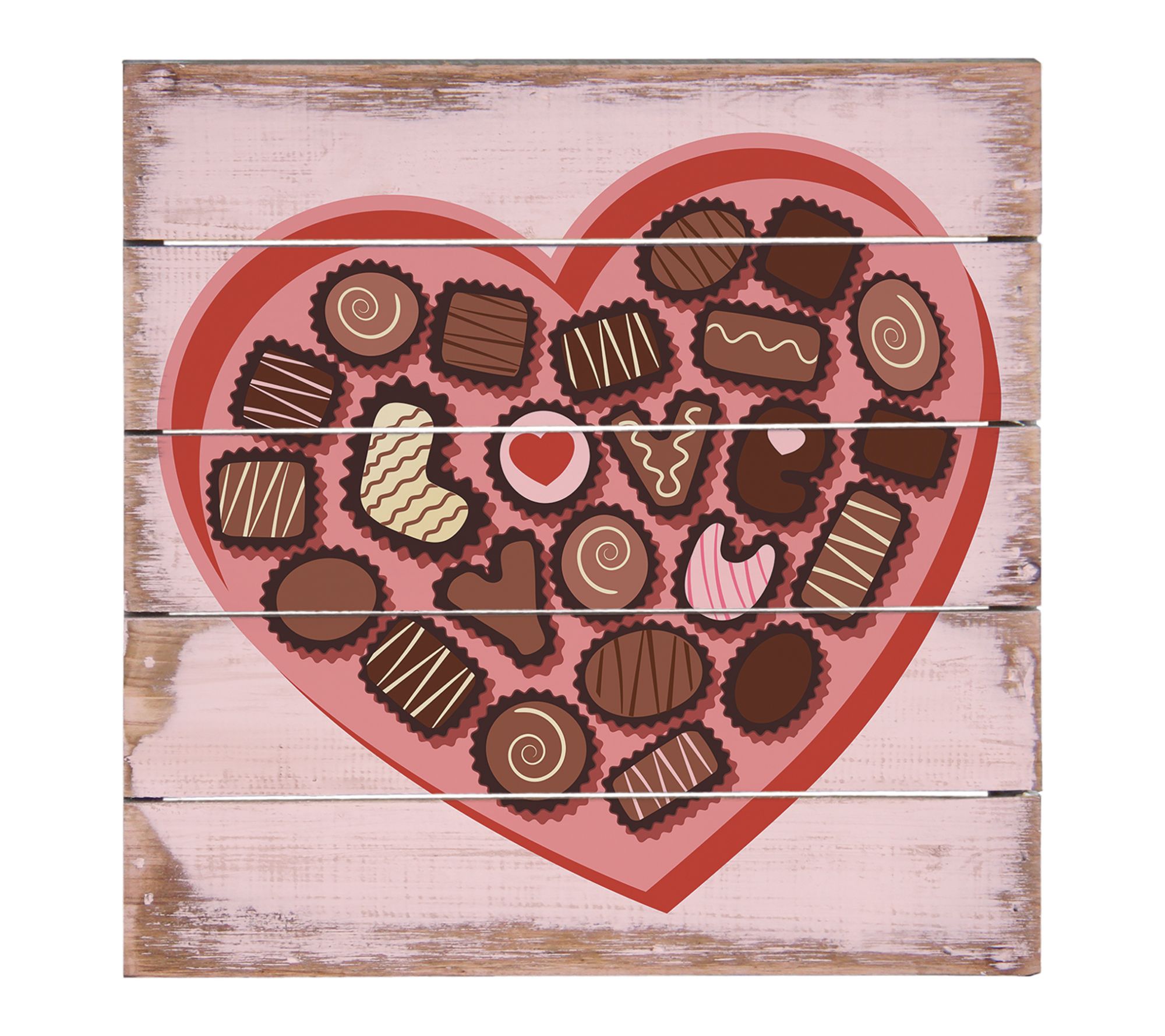 Sincere Surroundings 8" Chocolate Box Heart Pallet Petite