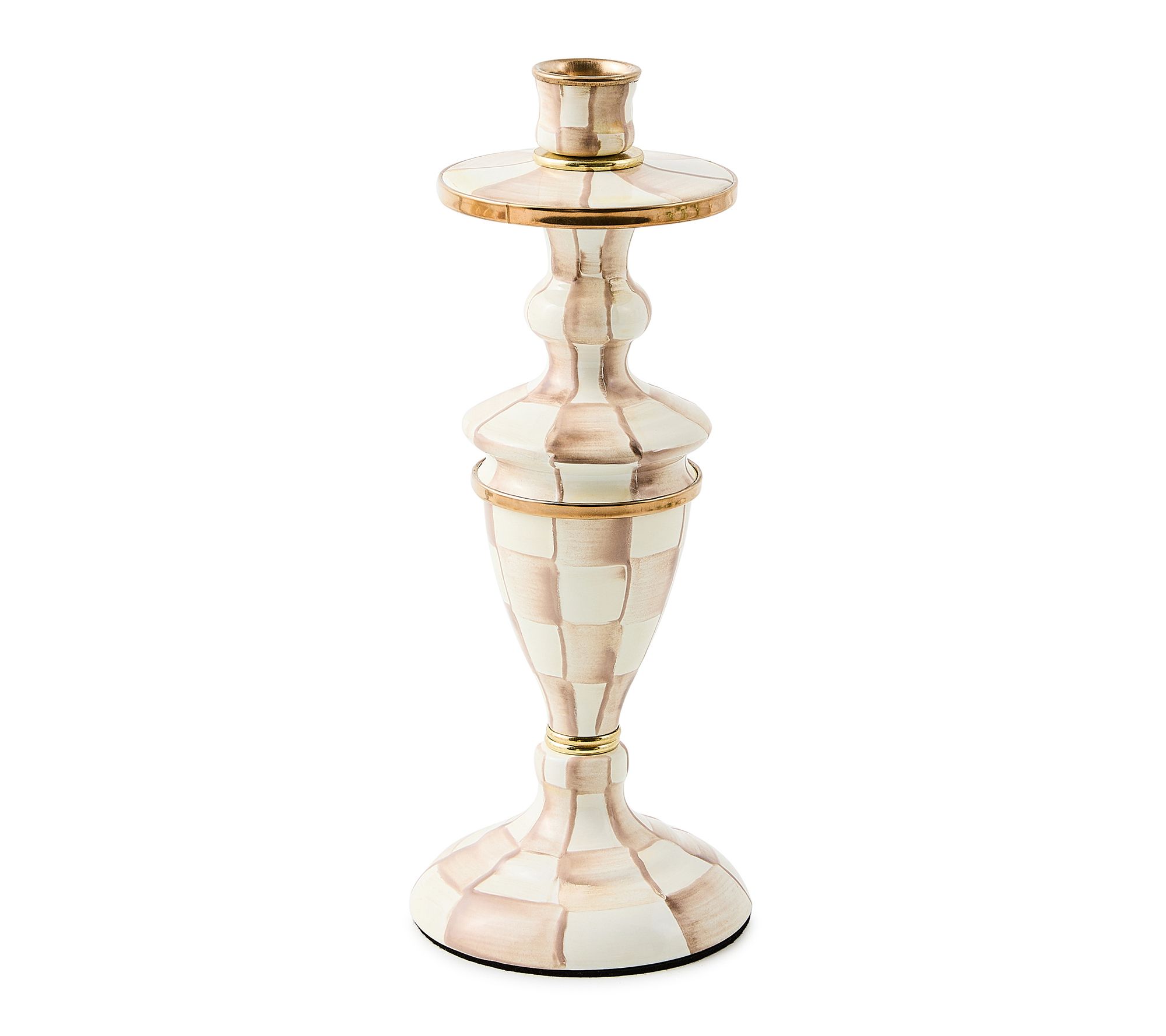 MacKenzie-Childs Check Medium Enamel Candlestick