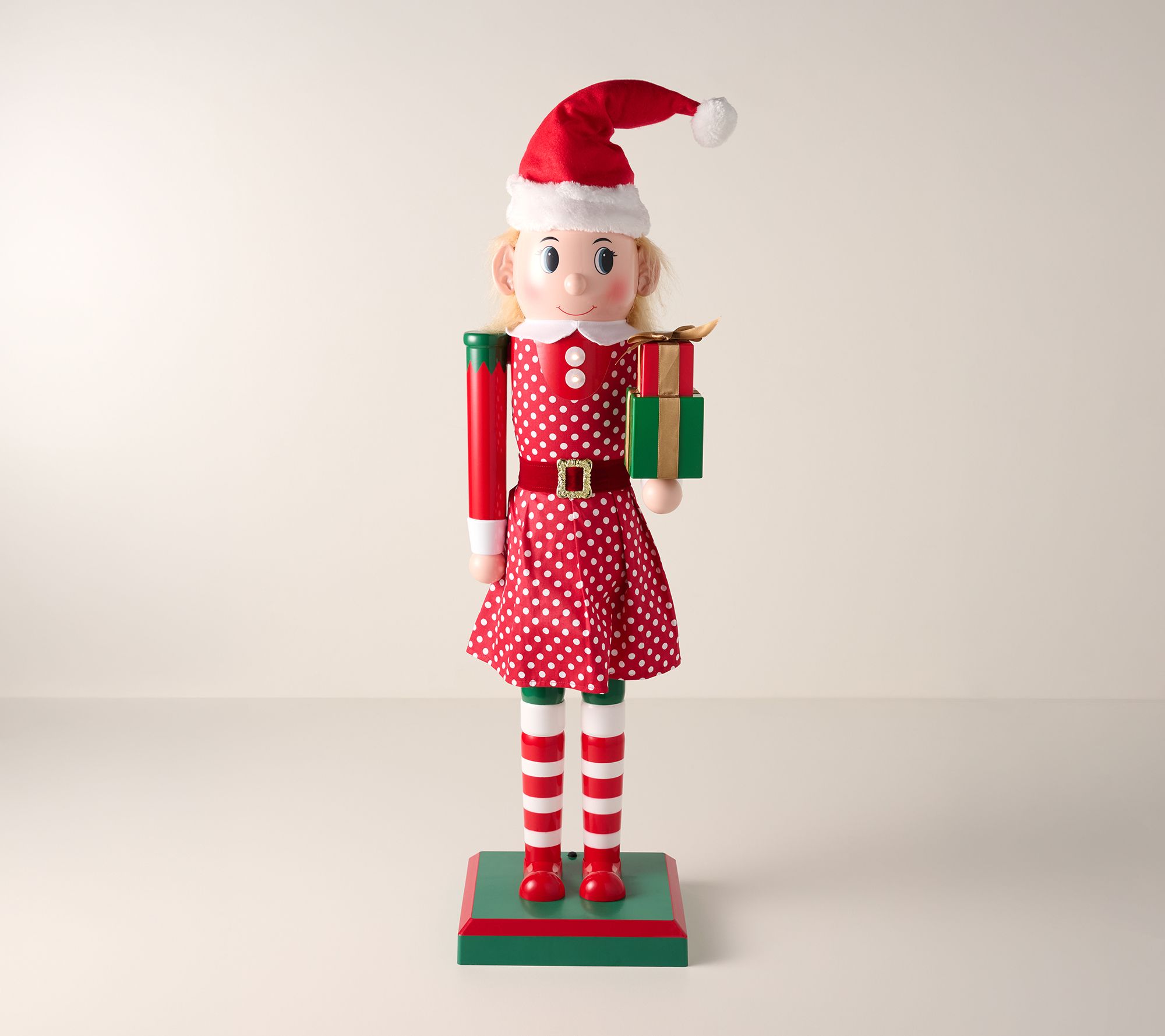 Kringle Express 36" Blow Mold Elf Nutcracker