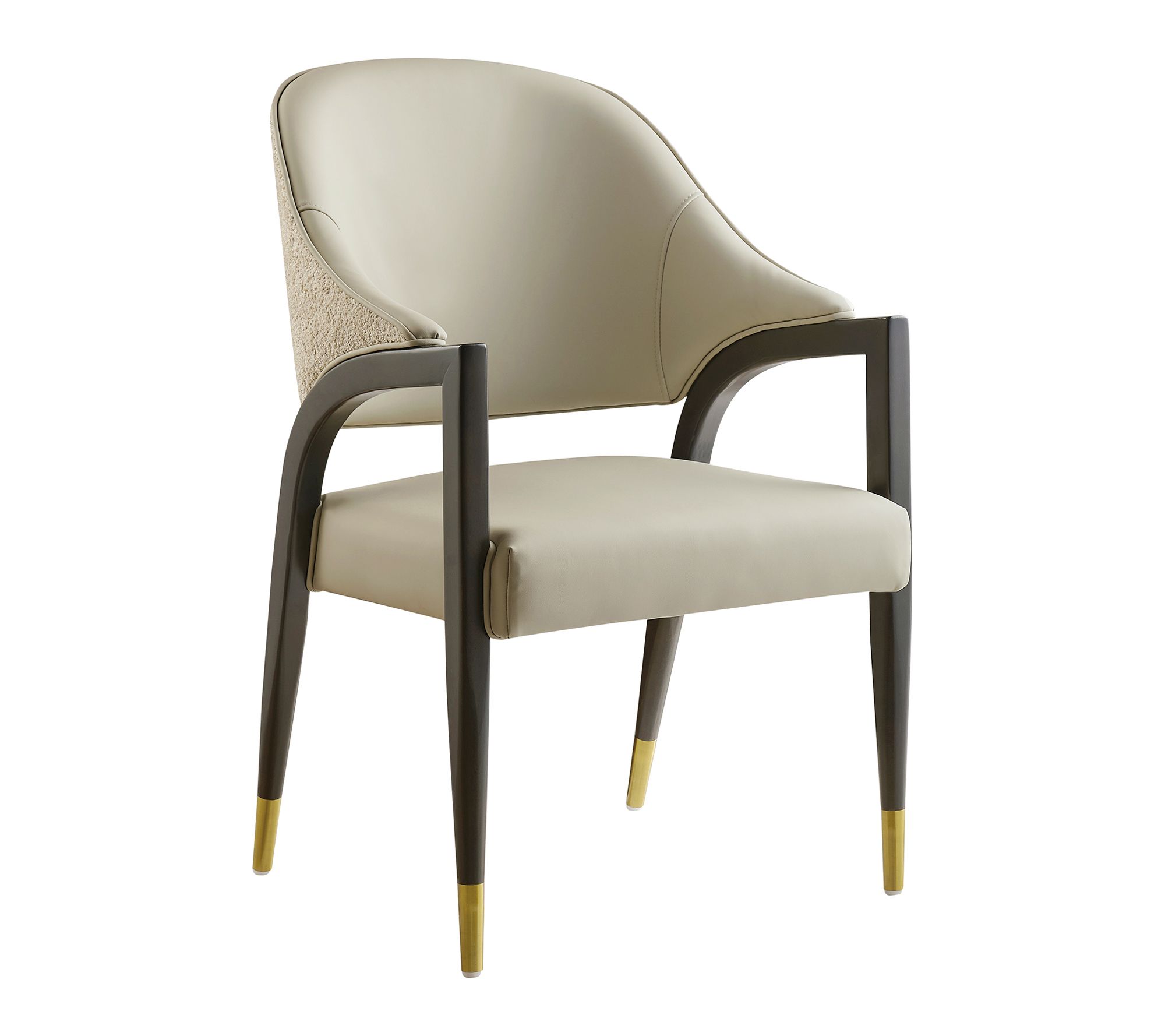 Manhattan Comfort Collette Wood Upholstered Armchair