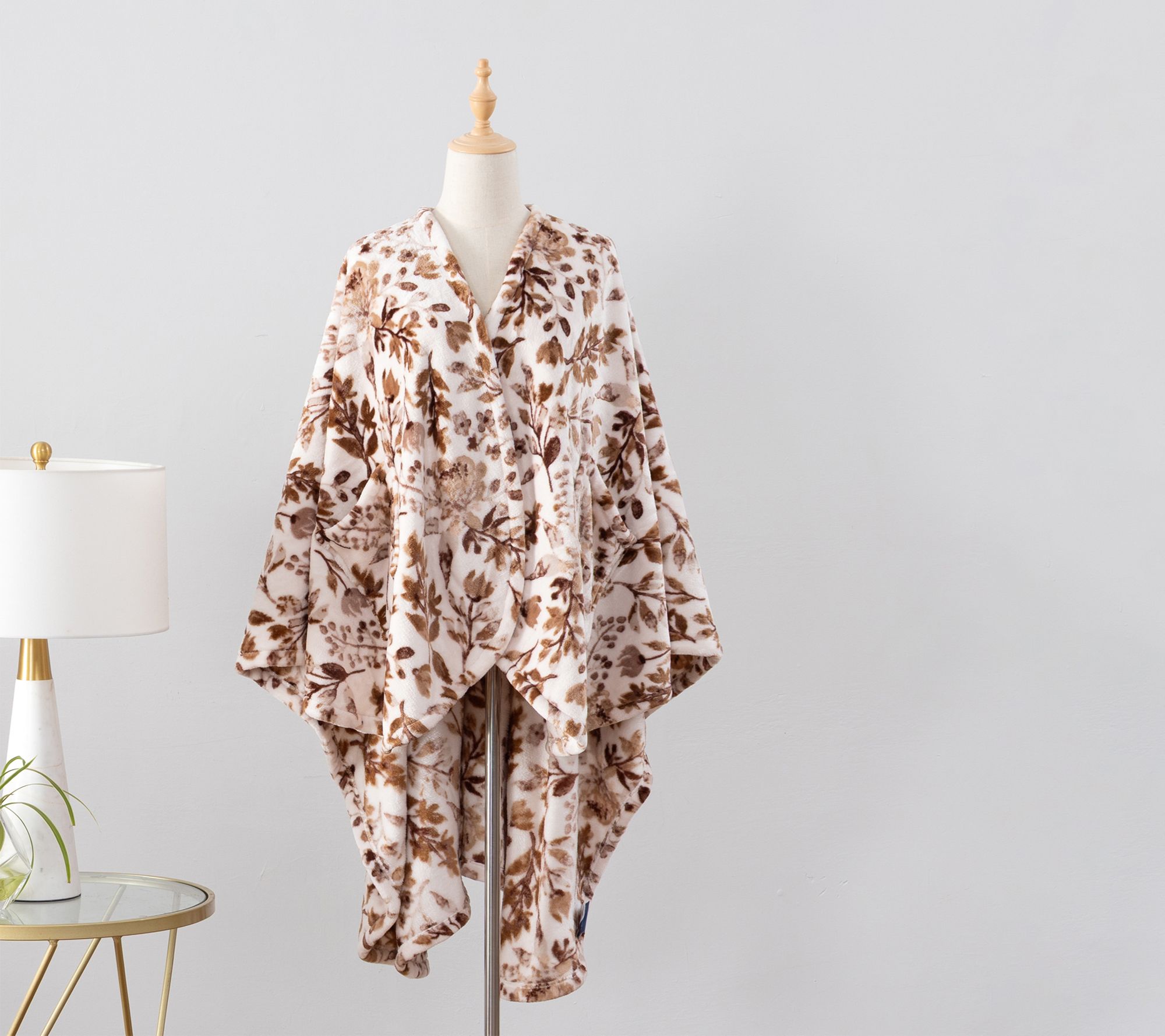 Berkshire Velvetsoft Watercolor Meadow Wearable Throw