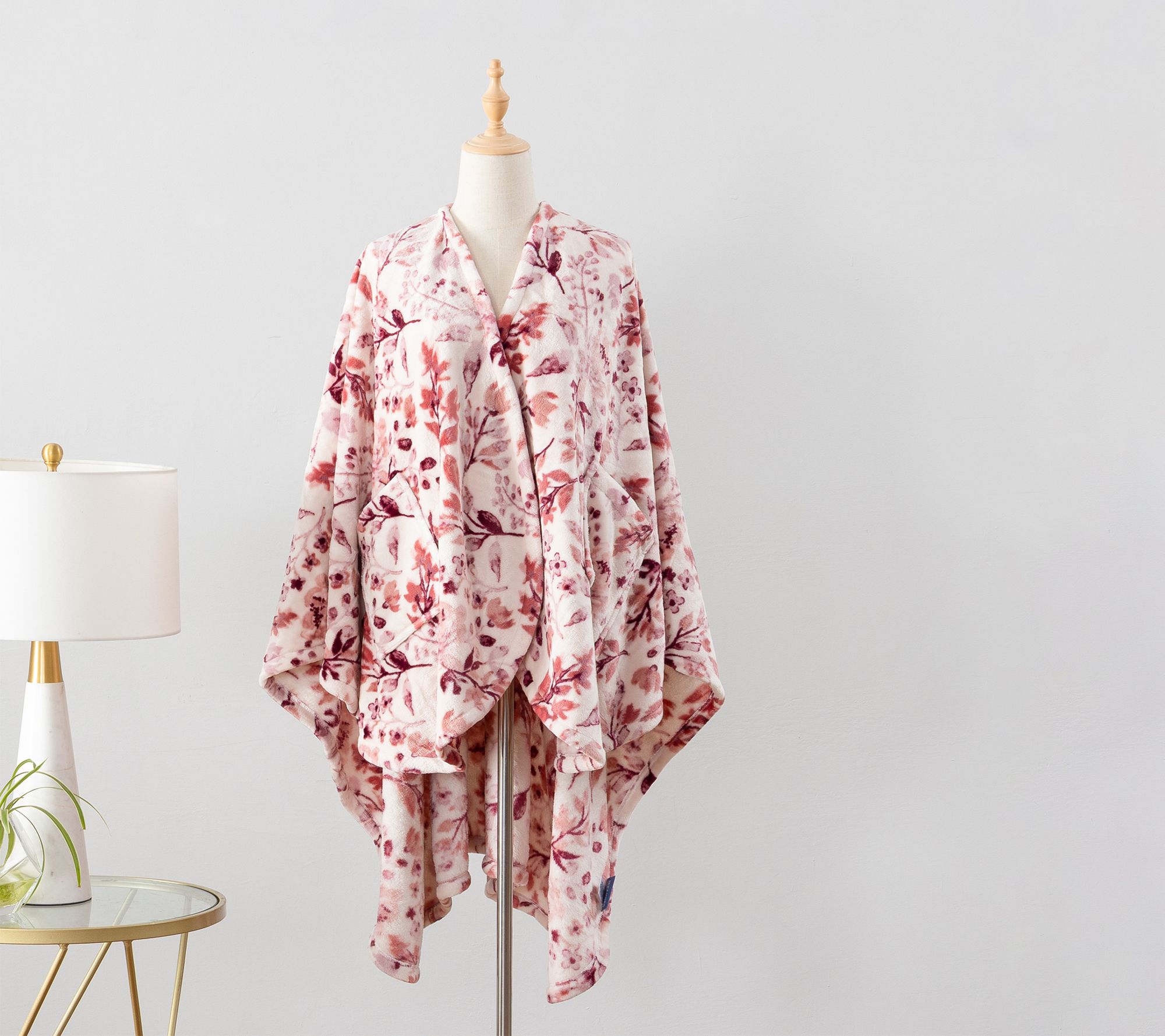 Berkshire Velvetsoft Watercolor Meadow Wearable Throw