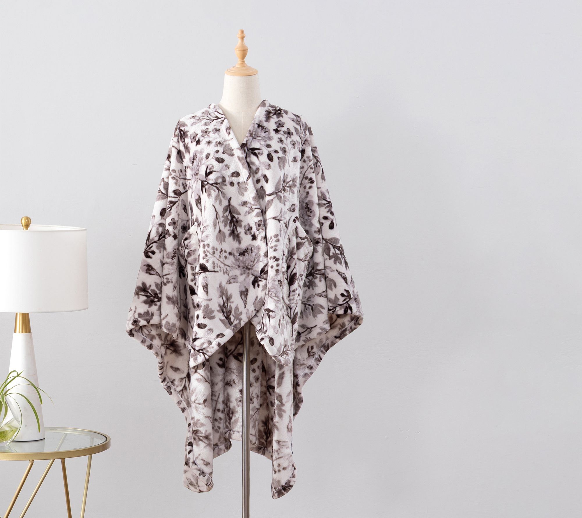Berkshire Velvetsoft Watercolor Meadow Wearable Throw