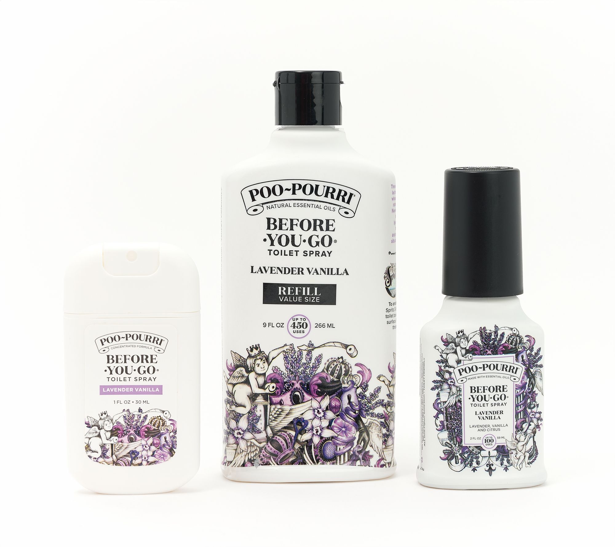 Poo-Pourri S/3 Everyday Essentials Deodorizers Bundle