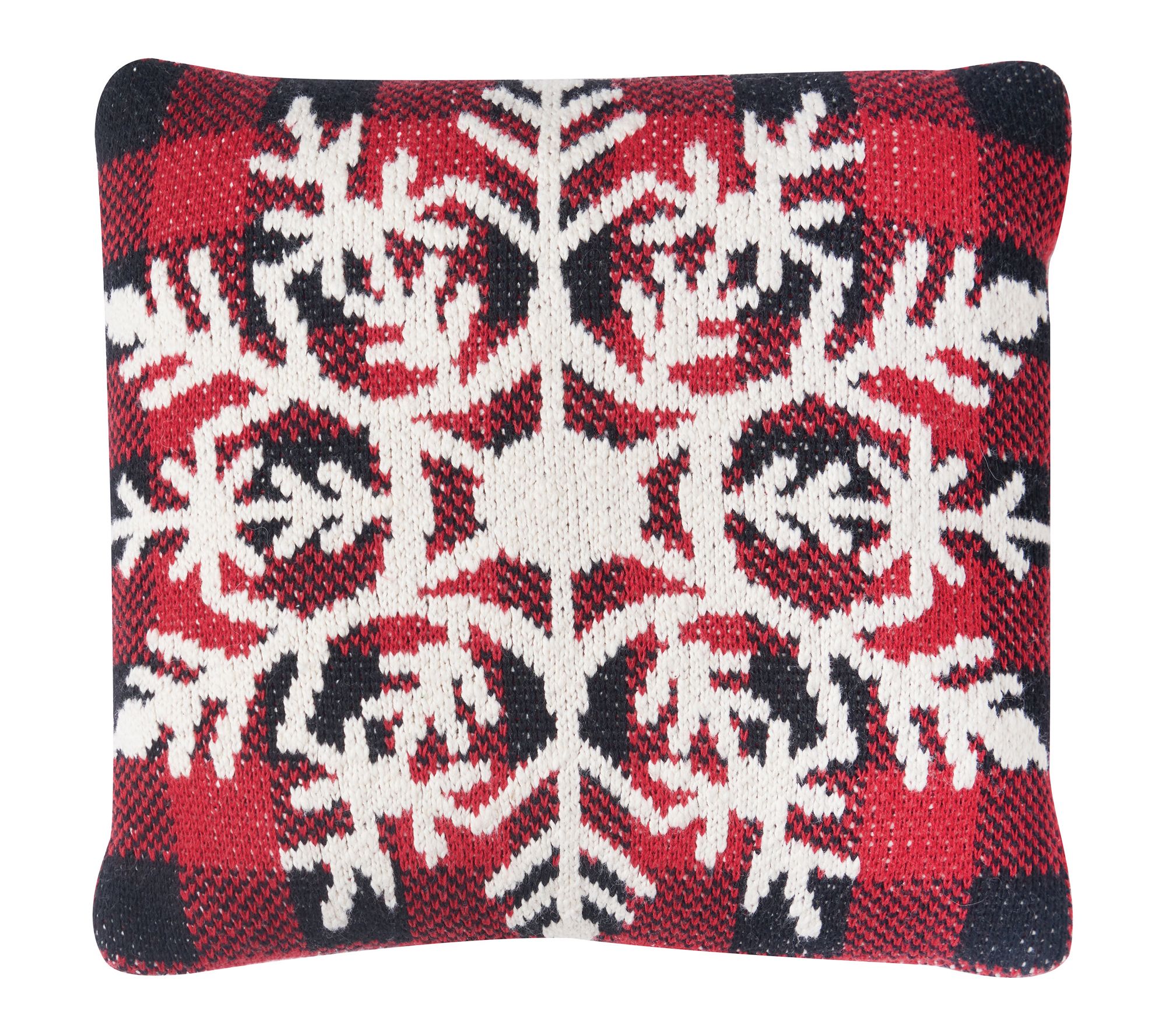 C&F Home Snowflake Check Pillow