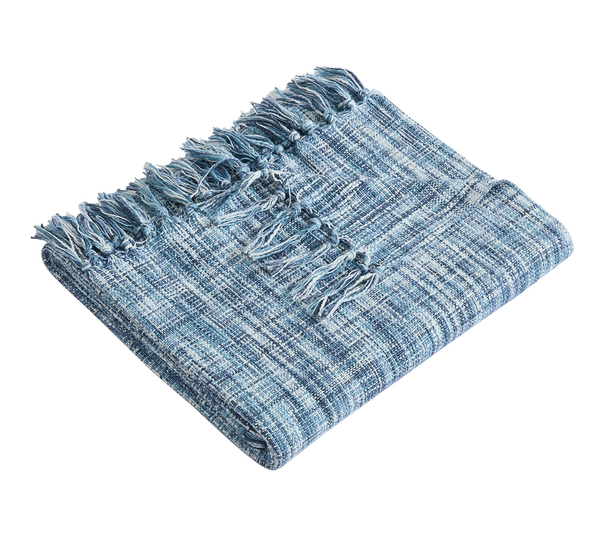 Palm Aire Margate Blue 50" x 70" Cotton Throw Blanket