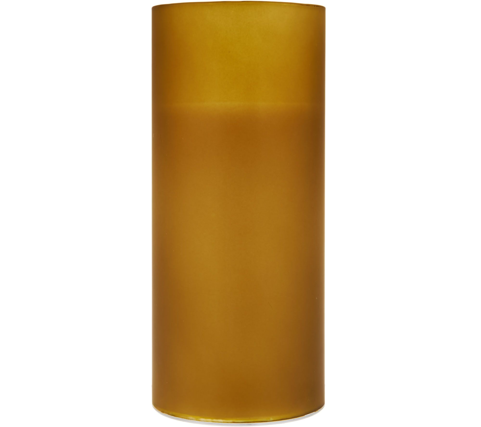 Luminara Flameless Candle in 8" Frosted Glass Hurricane