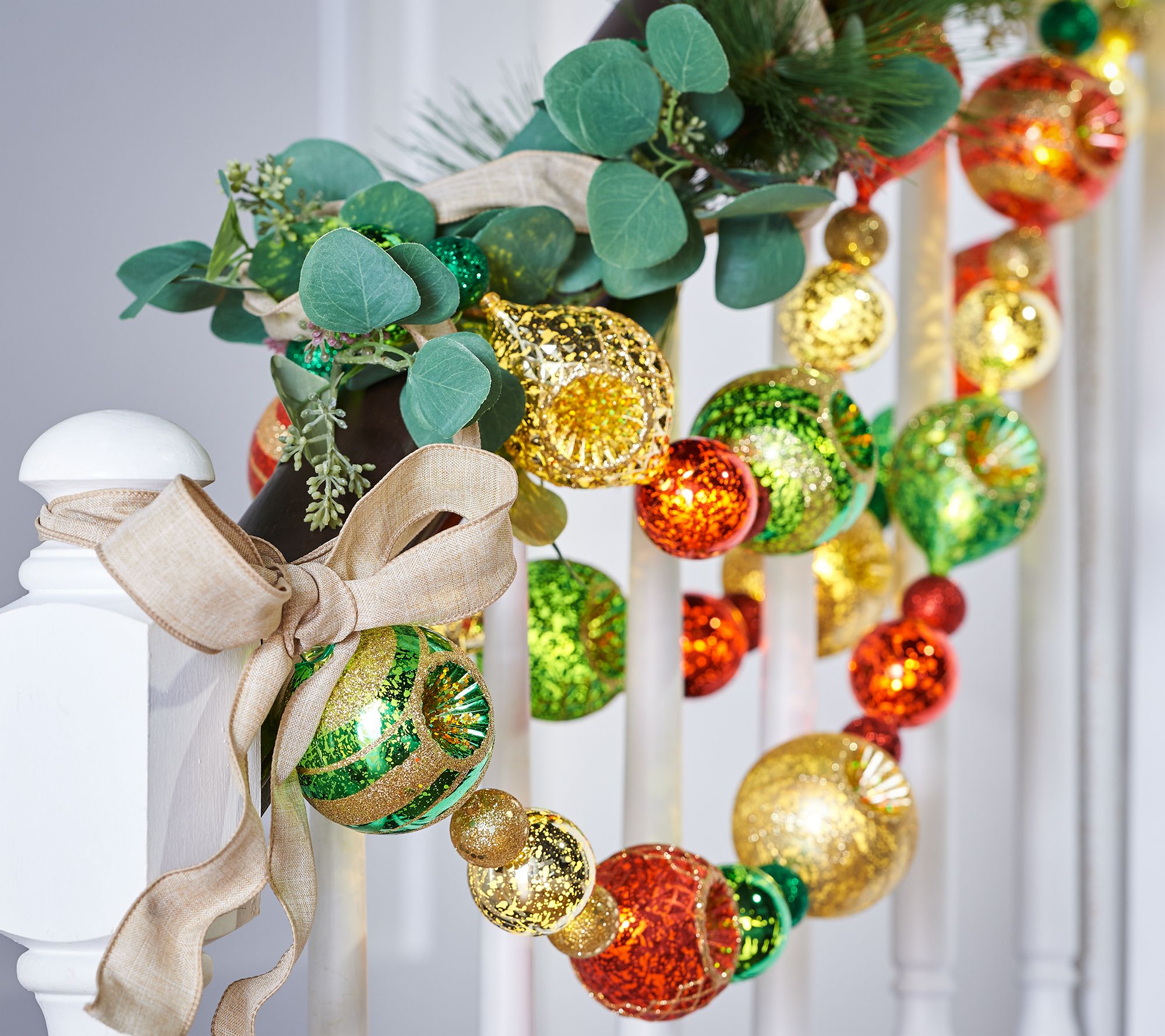 (QVC) Q2 – Kringle Express 9' Illuminated Shatterproof Ornament Light ...