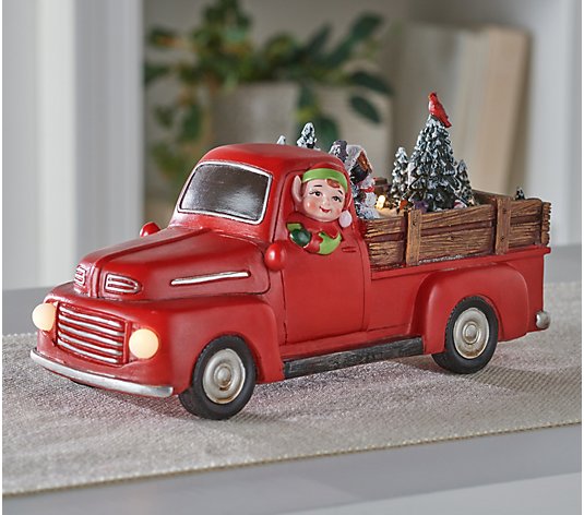 Mr. Christmas Animated and Illuminated Red Truck