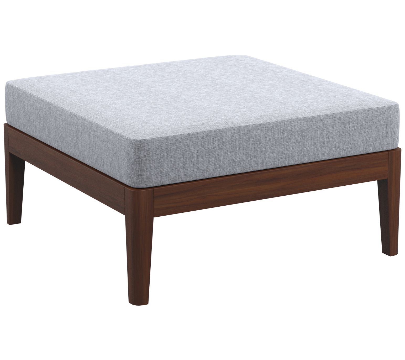 Linon Home Indoor/Outdoor Square Gables Ottoman Foot Rest