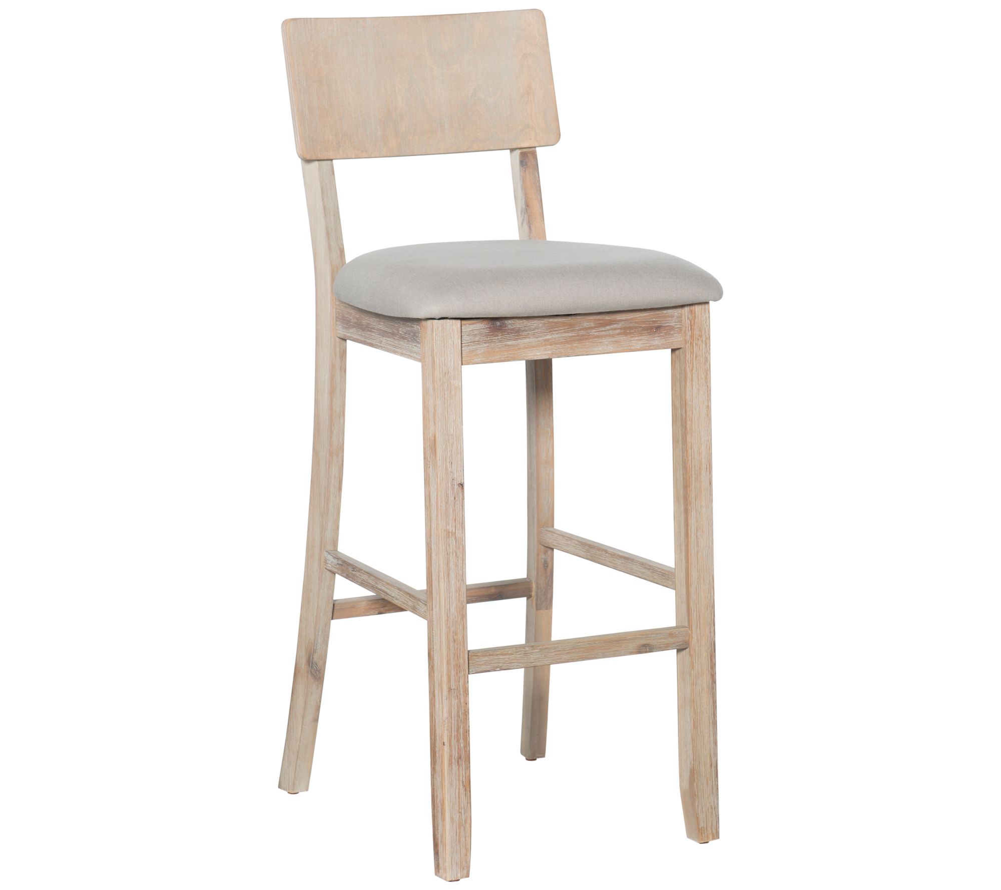 Linon Home Peta Kitchen Bar Stool With Back & Padded Seat