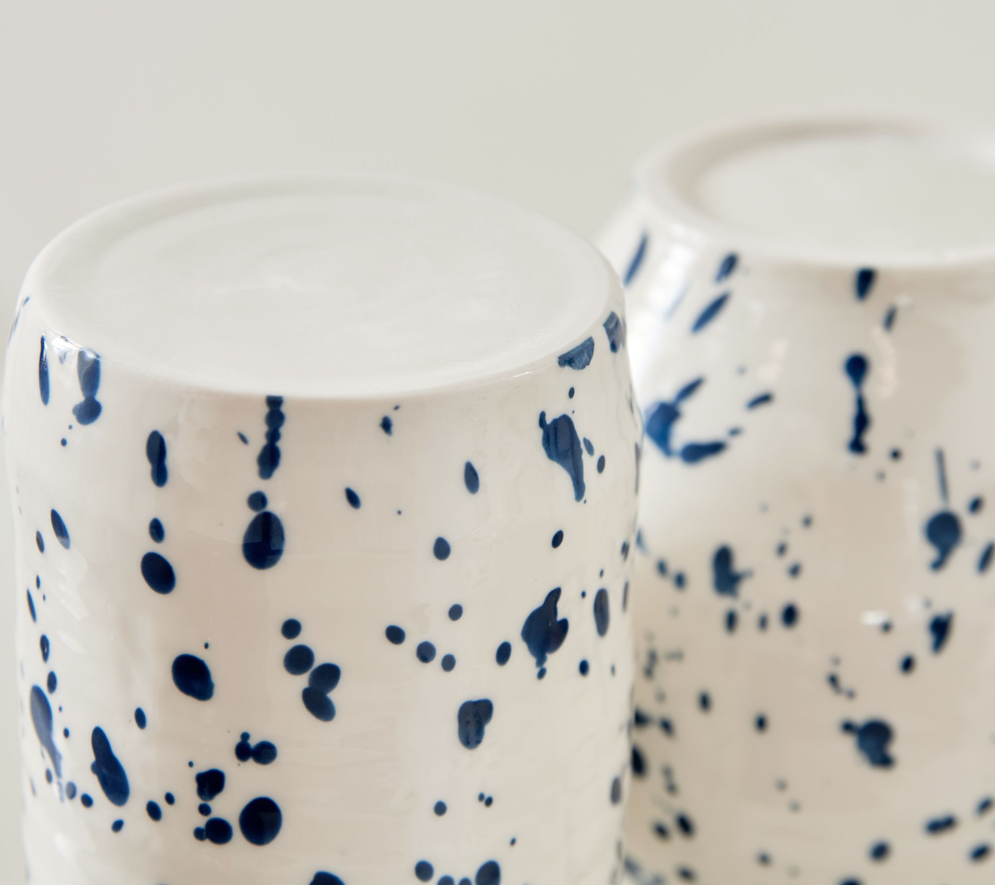 Bright Bazaar by Will Taylor Set of 2 Paint Splatter Ceramic Vases