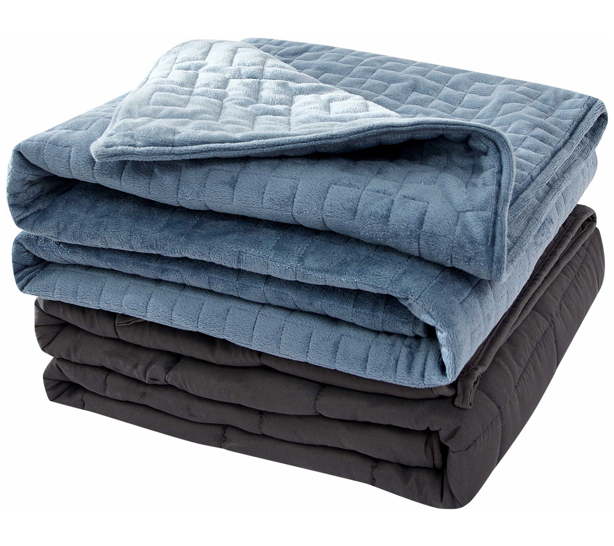 Sutton Home 20 lb Microfiber Weighted Blanketw/Duvet Cover - QVC.com