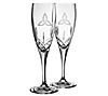 Galway Crystal Trinity Glass Flute Pair