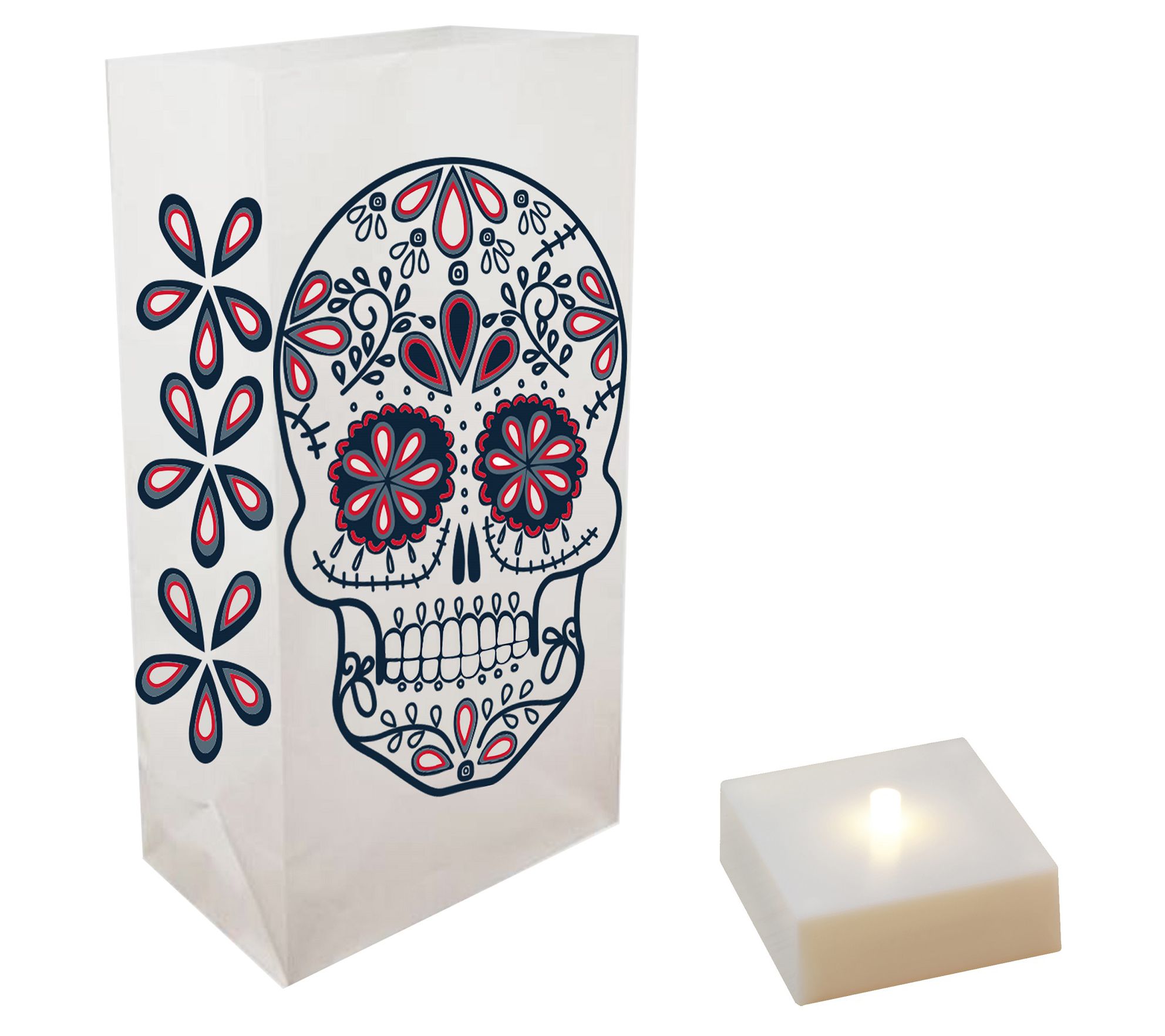 LumaBase B/O LED Luminaria Kit- Sugar Skull