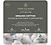 Farm to Home Cotton Cover 75/25 Feather & DownComforter - TW, 5 of 5