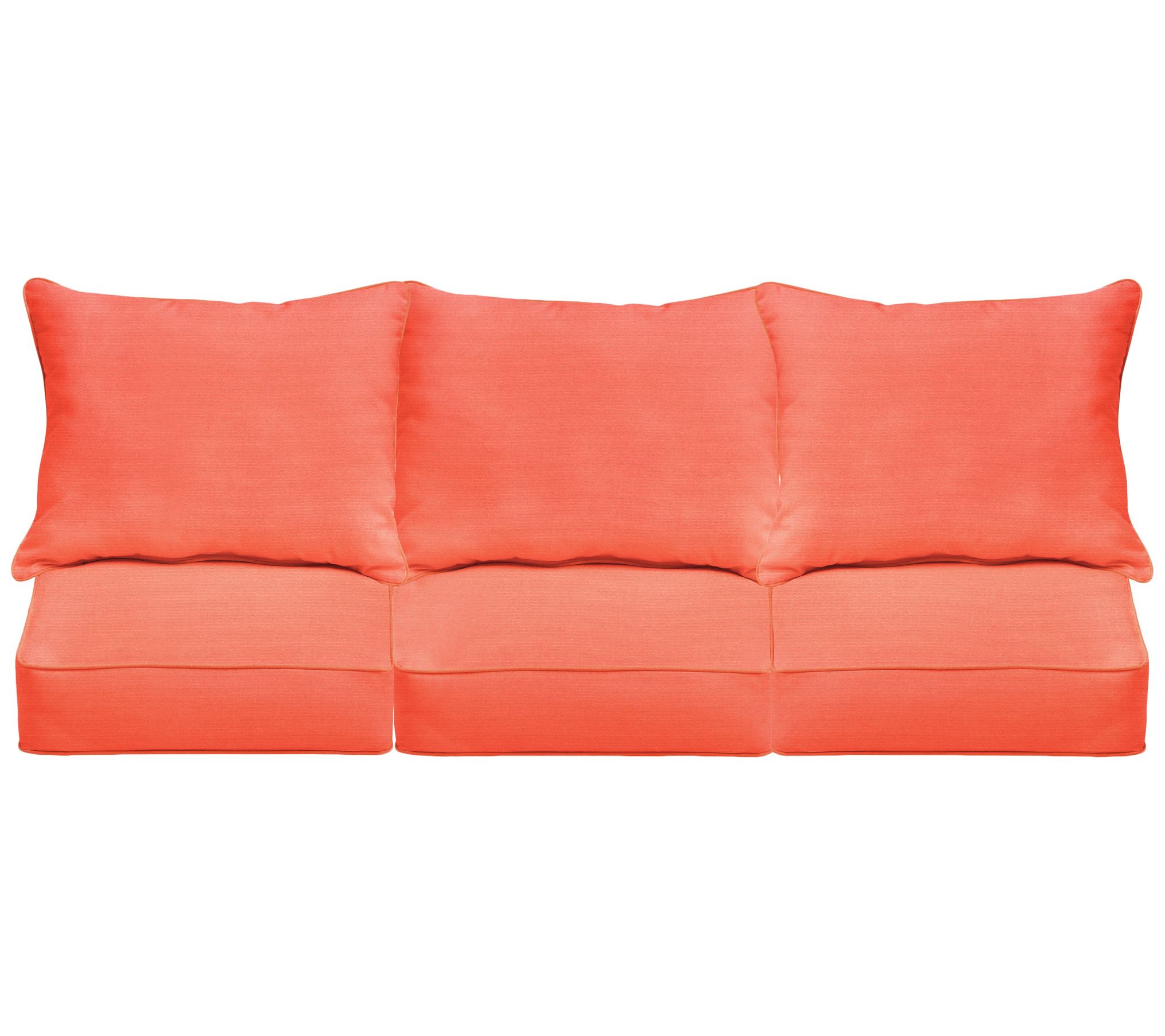 Sunbrella Deep Seating Sofa Pillow and CushionSet 23x25x5