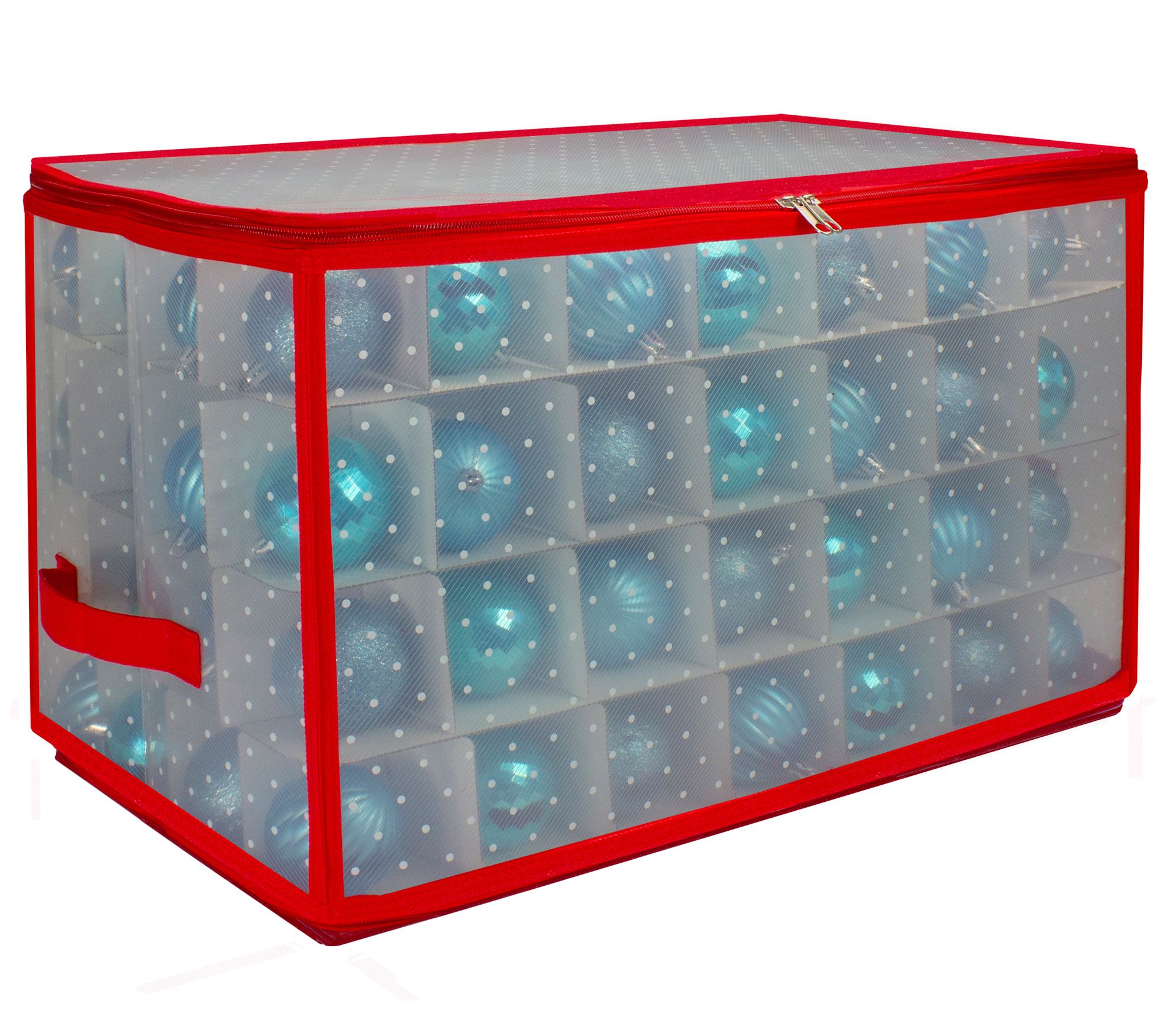 Northlight 20.5" Transparent Zip Up Christmas S torage Box