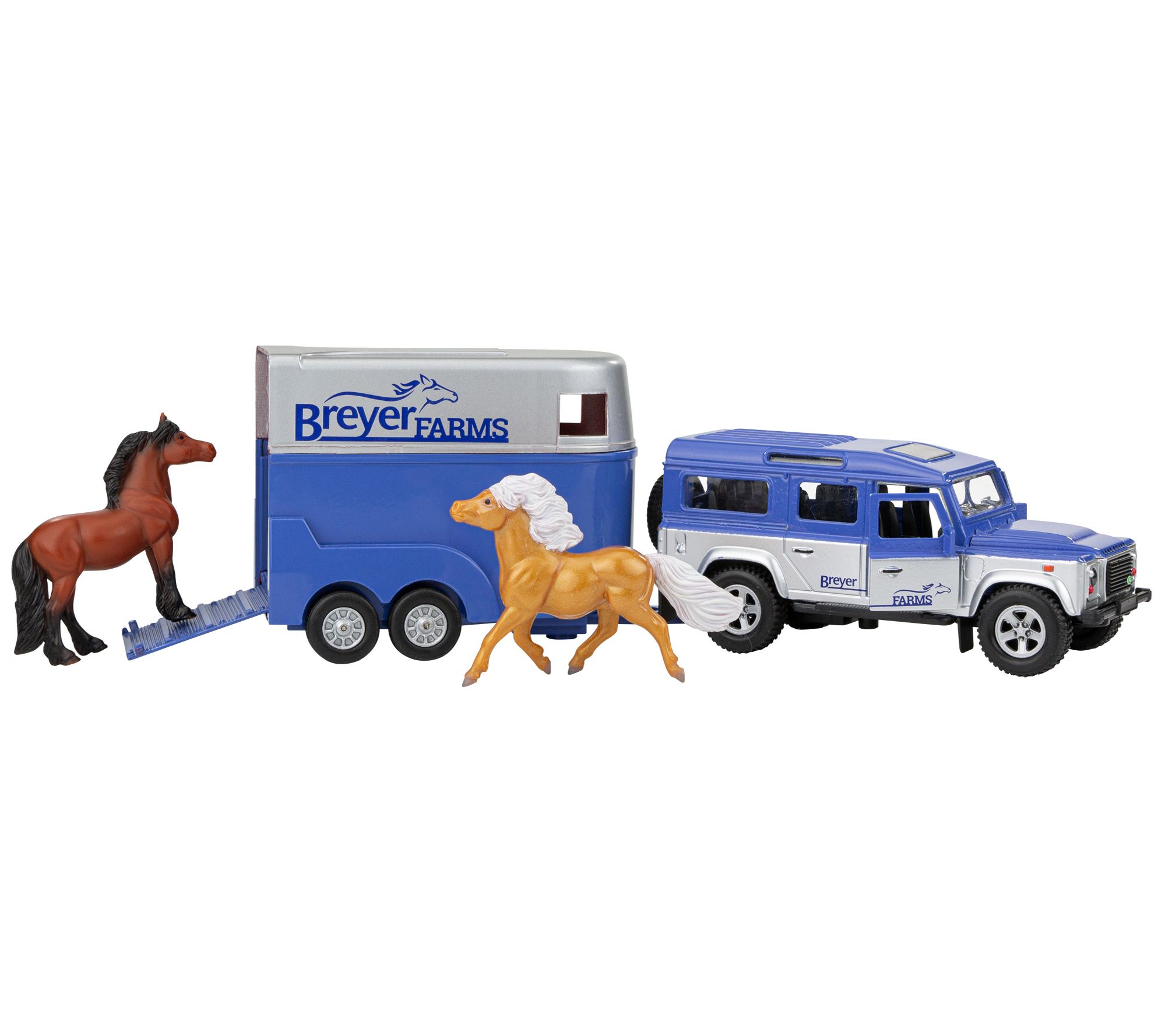 Breyer Farms Land Rover and Horse Trailer Play Set