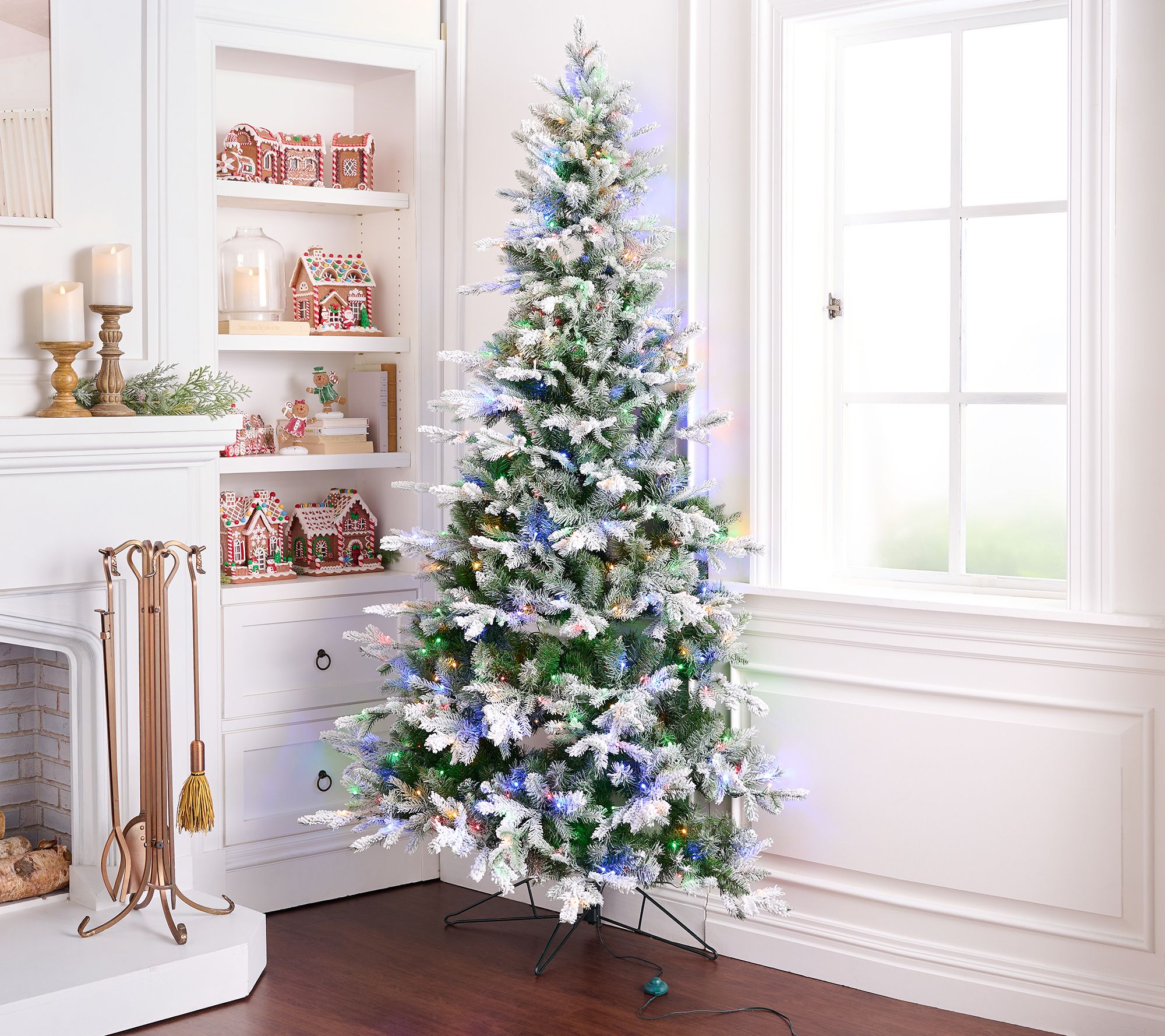 7' Half Snow-Tipped Aspen Tree by Valerie
