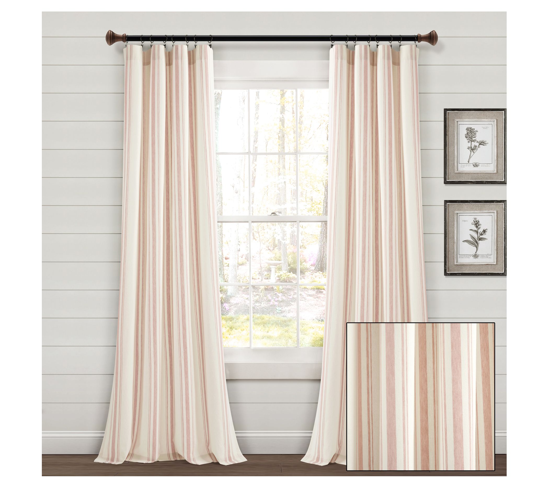 Farmhouse Stripe Yarn Dyed Cotton Black Set byush Decor