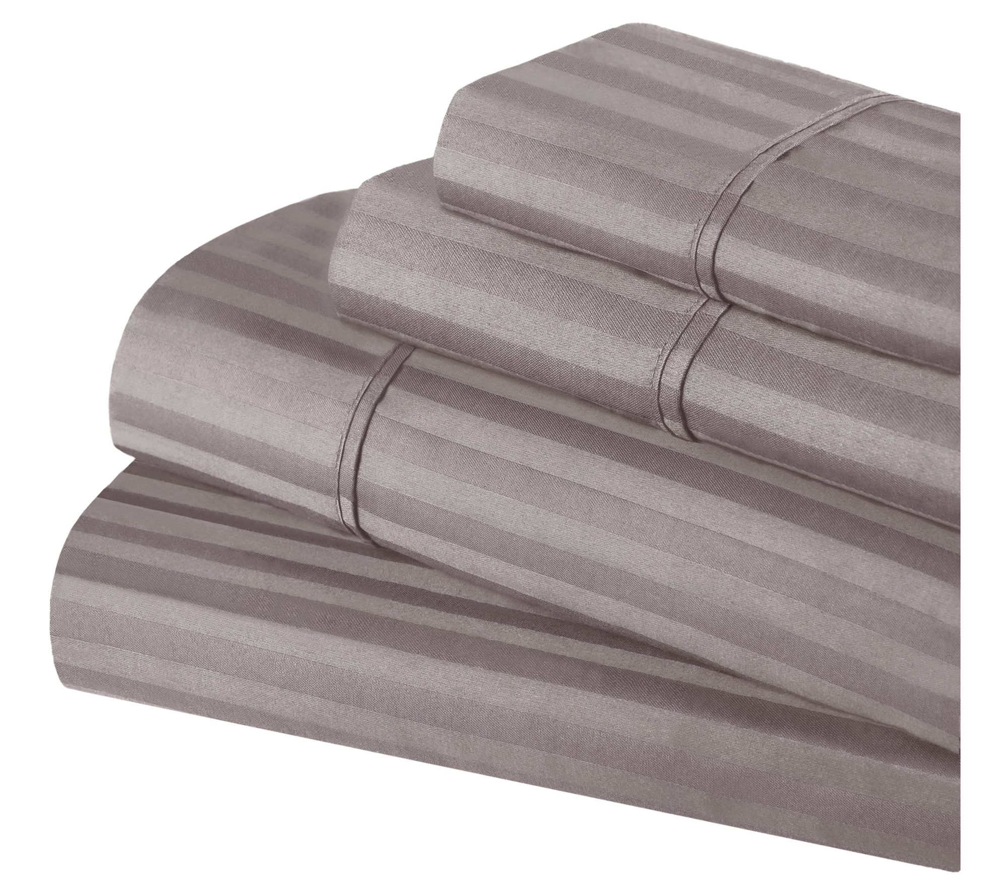 Superior Striped Egyptian Cotton Deep Pocket Sh eet Set, Full