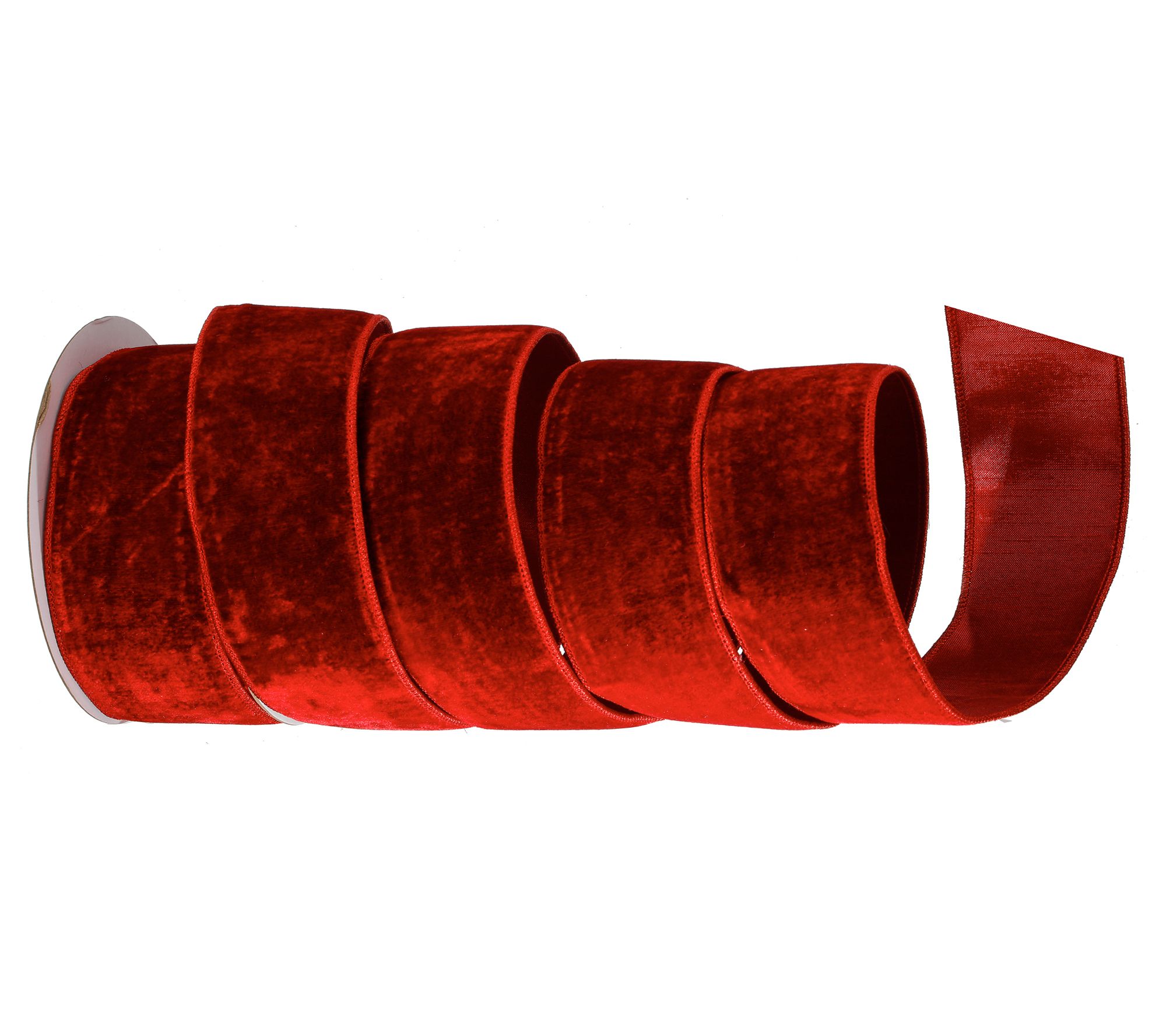 2.5"X10yd Velvet Metallic Back Ribbon by Valerie