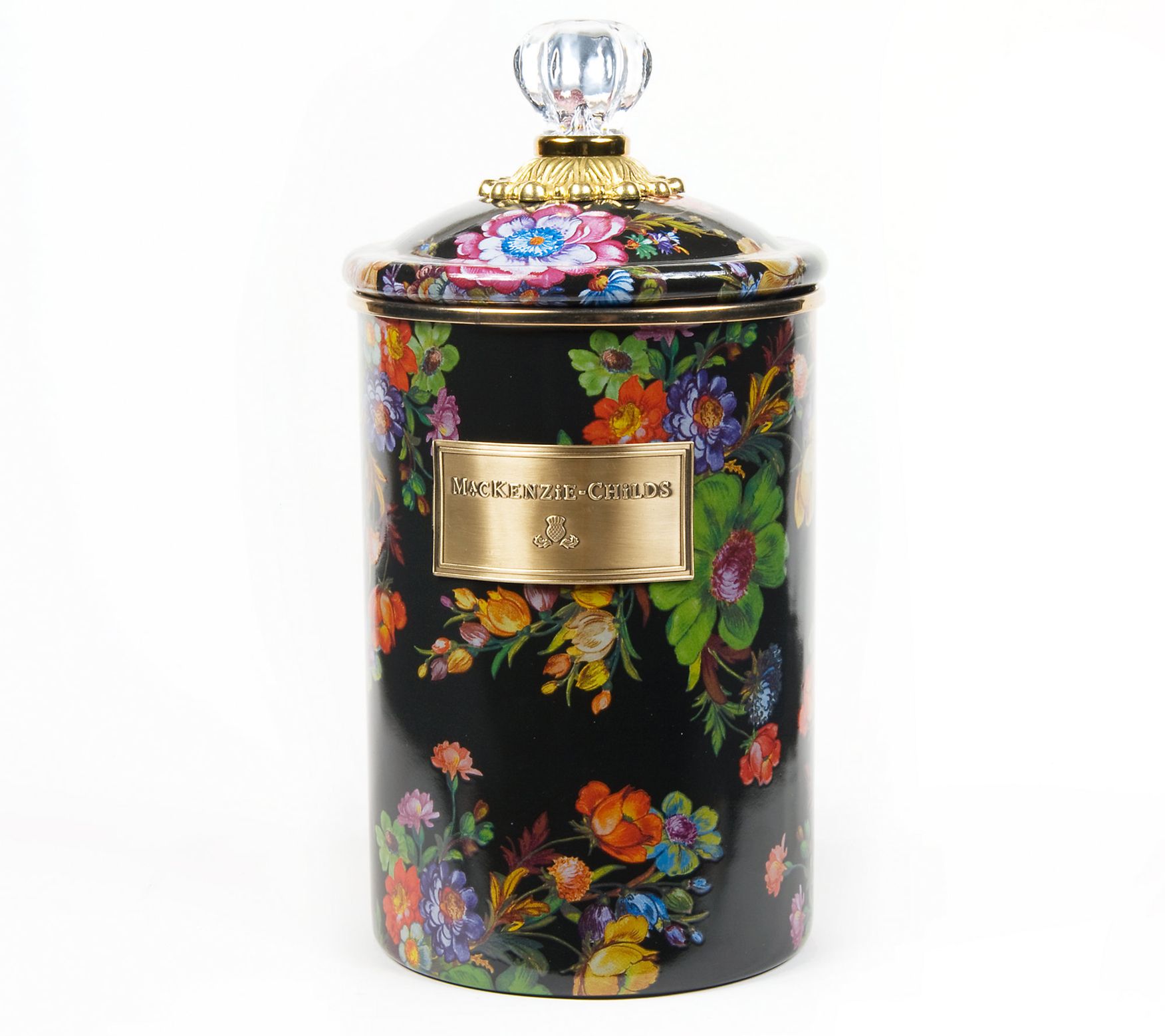 Mackenzie- Childs Large Flower Market Canister