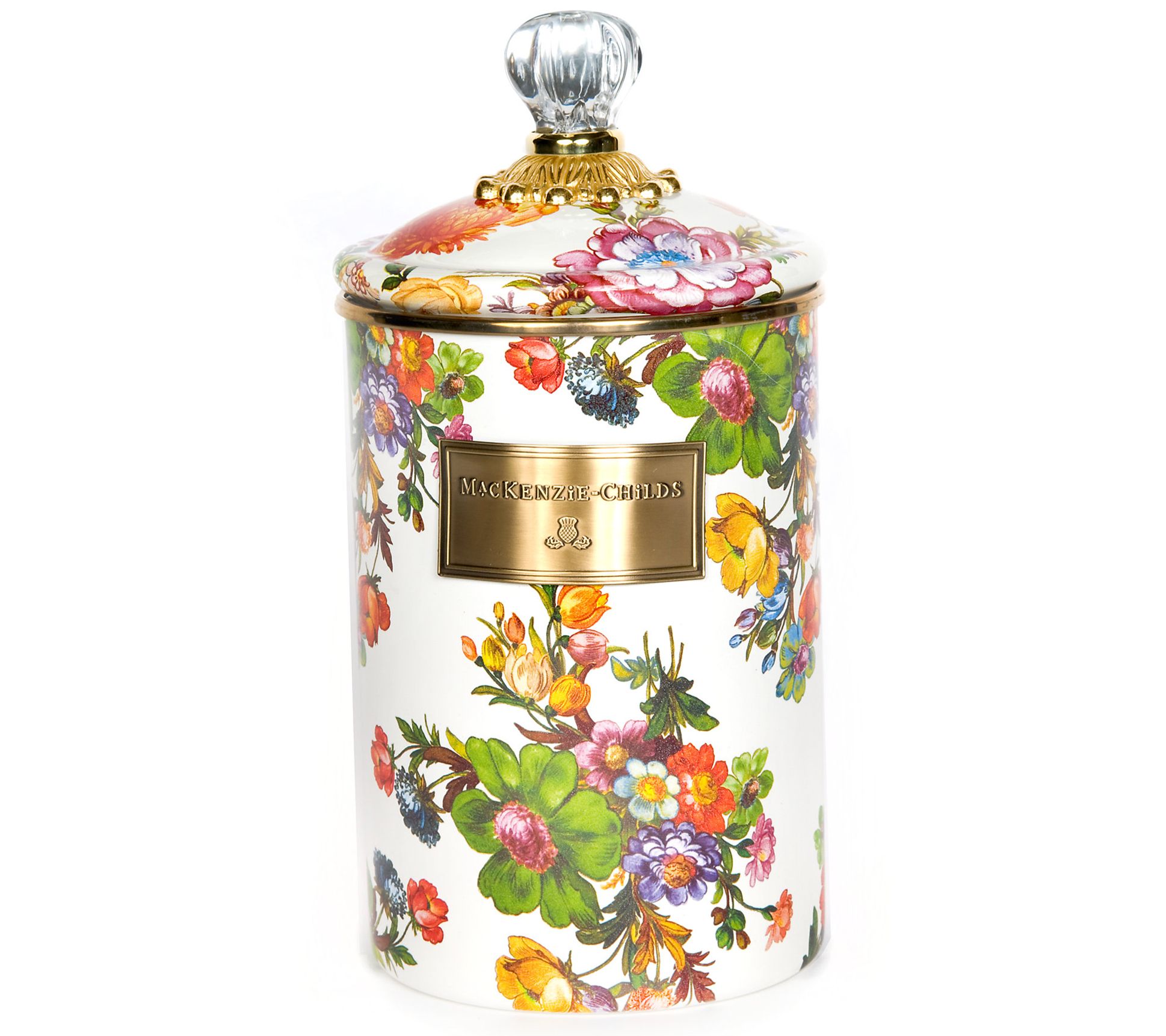 Mackenzie- Childs Large Flower Market Canister