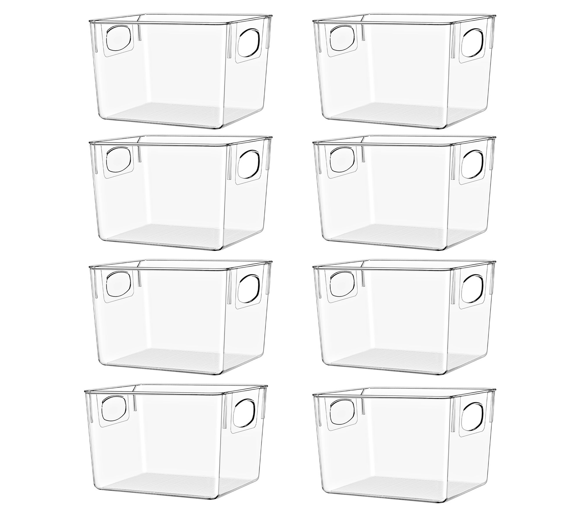 Sorbus 8 Pack Small Plastic Storage Bins