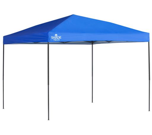 Quik Shade Shade Tech 10 x 10 x 9 ft Blue ST100Straight Leg - QVC.com