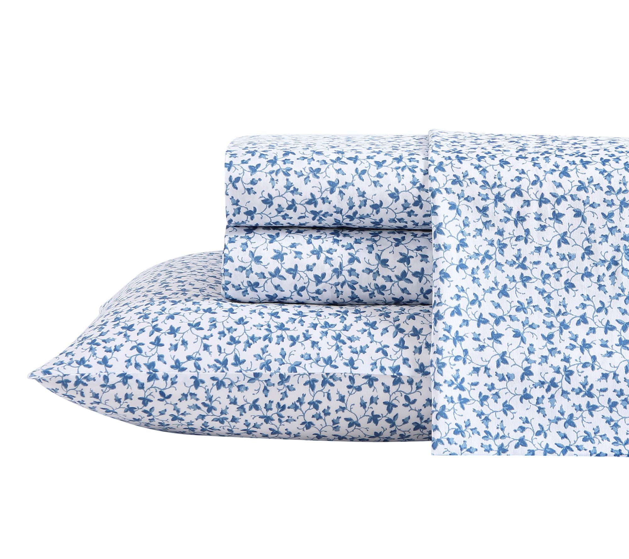 Laura Ashley La vange Vine Cott on 4-Piece Shee t Set - King