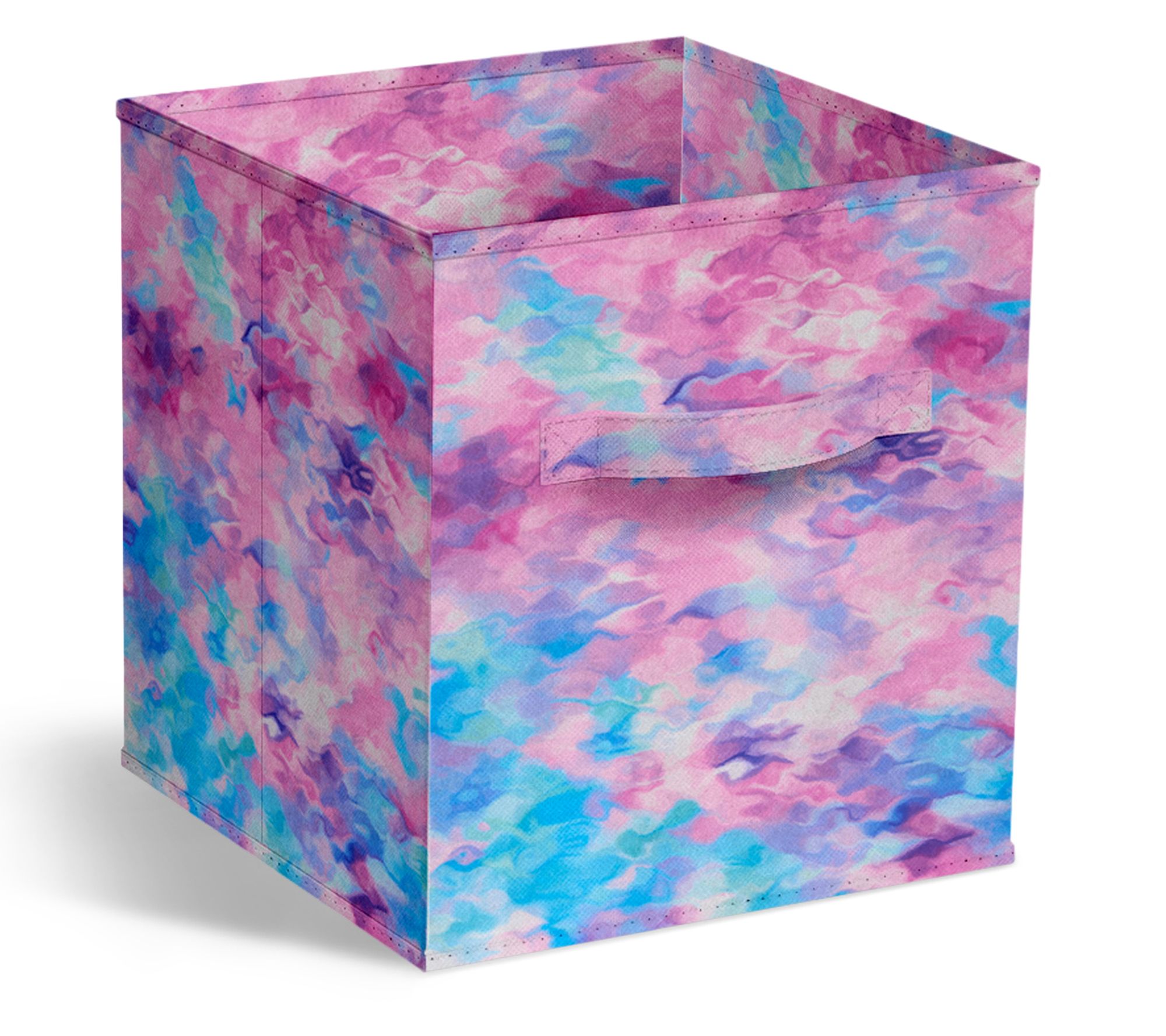 Sorbus Tie Dye Foldable Storage Cube Bin with Handles