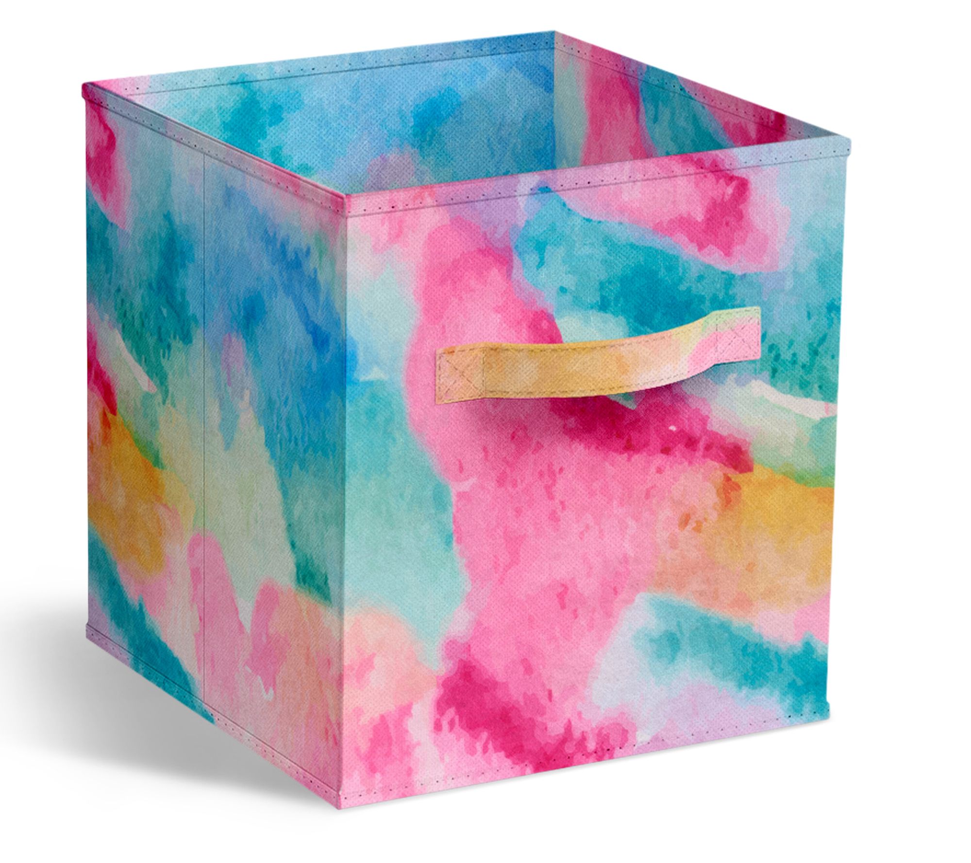 Sorbus Tie Dye Foldable Storage Cube Bin with Handles