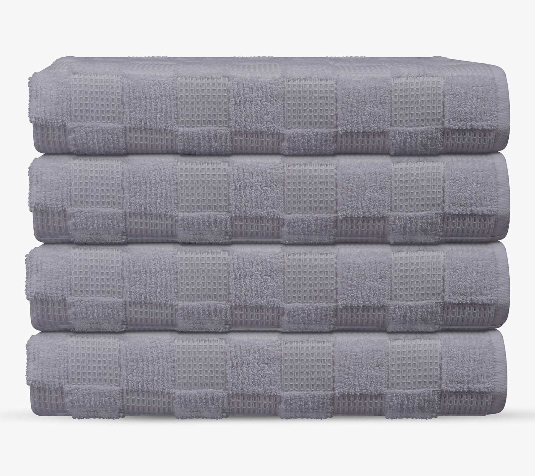 Depera Home Waffle Terry 4 pcs Turkish Bath Towels Set